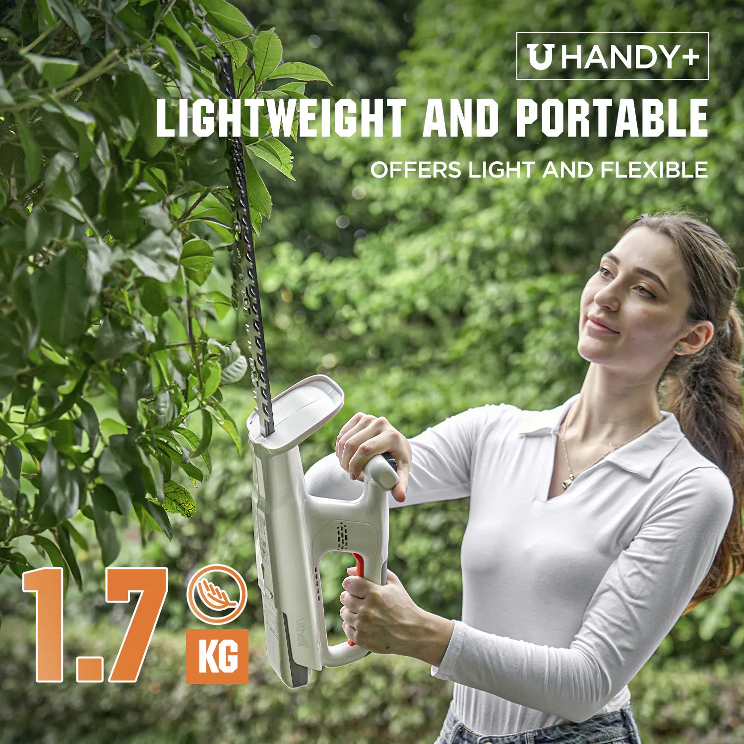 Litheli Akku-Heckenschere Handy+ U20 20V 40 cm Schnittlänge Inklusive 1 x SE-Akku 2,0 Ah