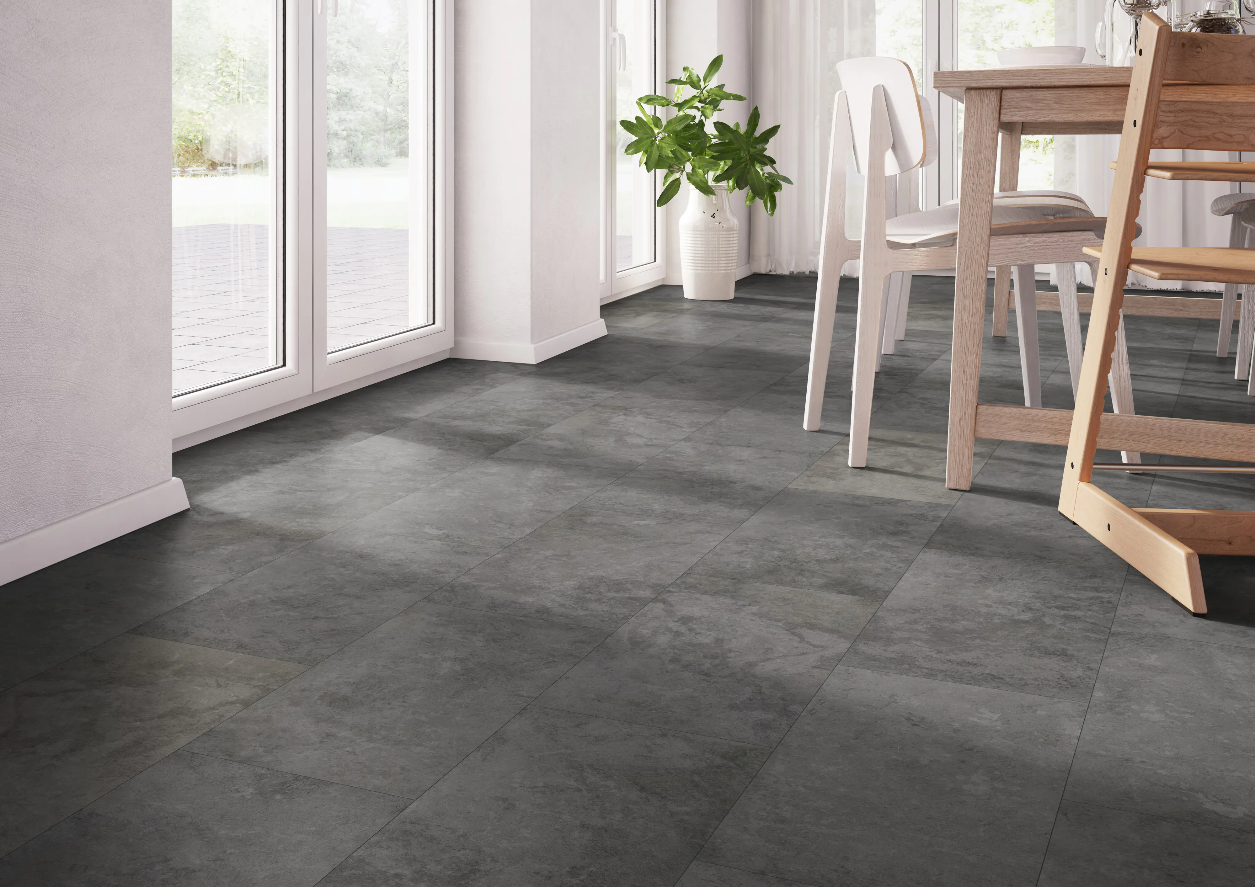 Classen Vinylboden Fliese Nimbus Dark 63,8 x 31 cm