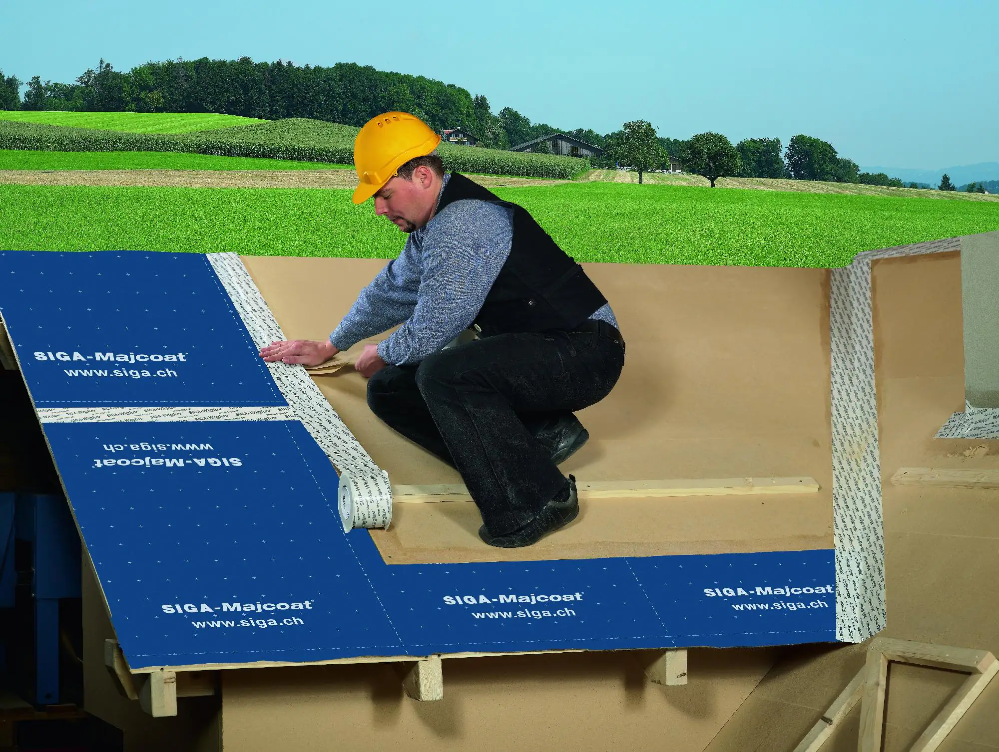 Siga Klebeband Wigluv 25 m x 10 cm weiß