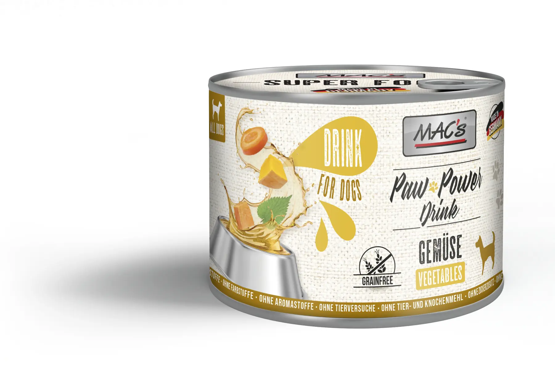 Macs Dog Hundenassfutter Adult Paw Power Drink getreidefrei 200 g Gemüse