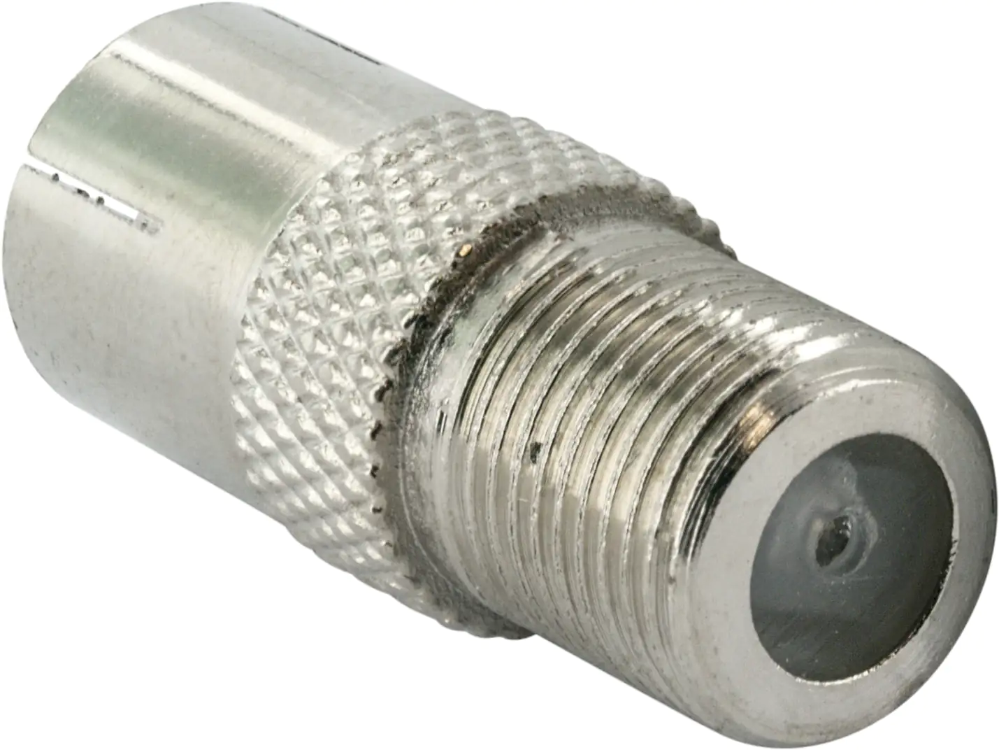 Schwaiger Koaxial Adapter UEST9320 531 silber, 1x F Buchse / 1x IEC Buchse