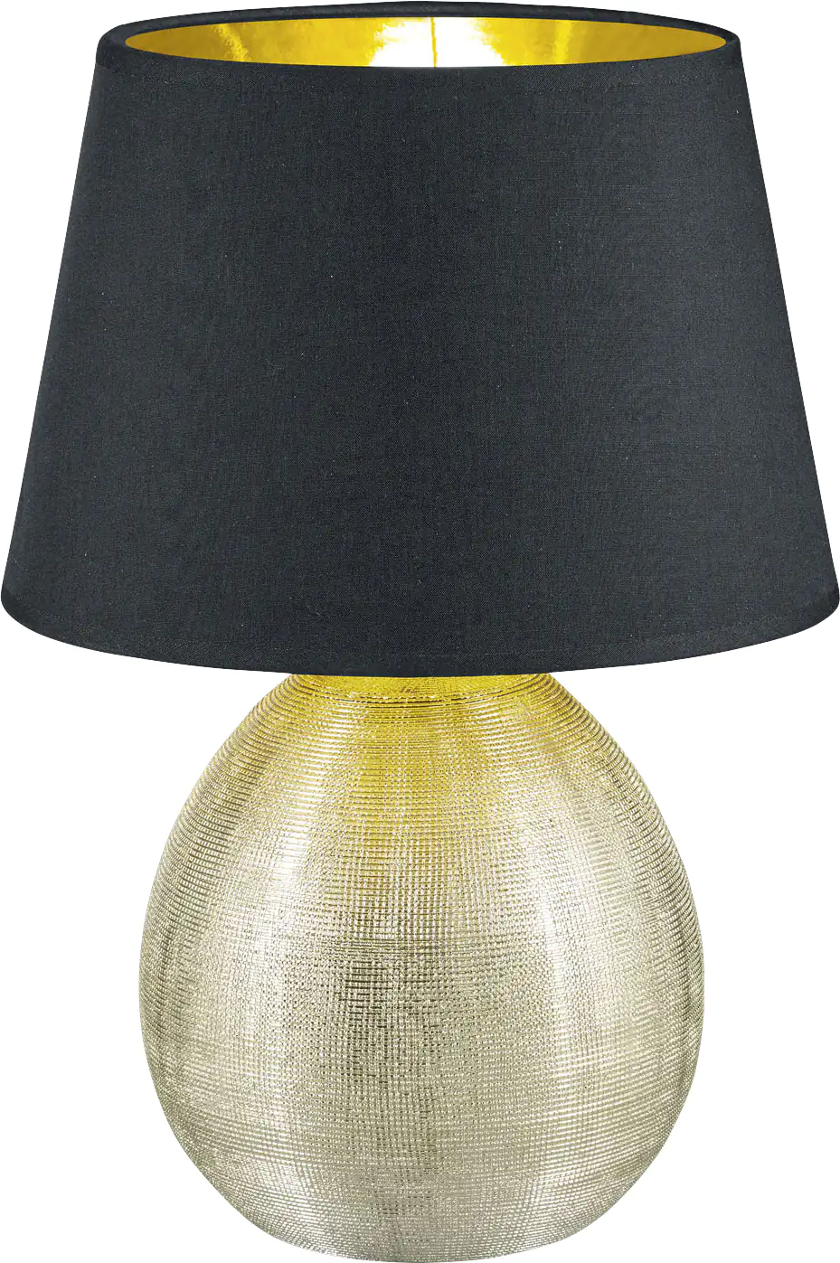 Reality Leuchten Tischleuchte Luxor schwarz gold