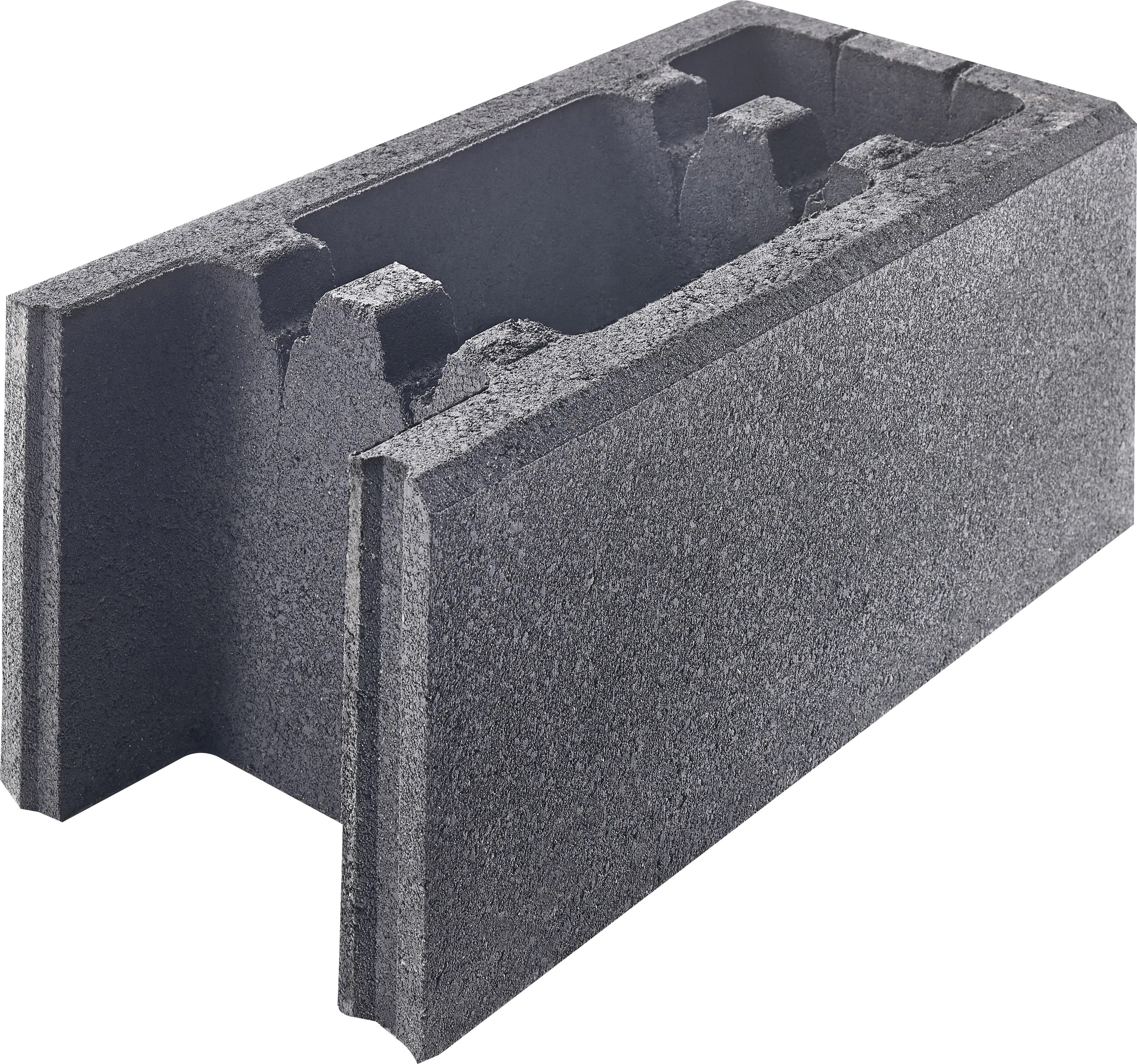 Schalungsstein Eck- & Endstein 49 x 24 x 20 cm anthrazit
