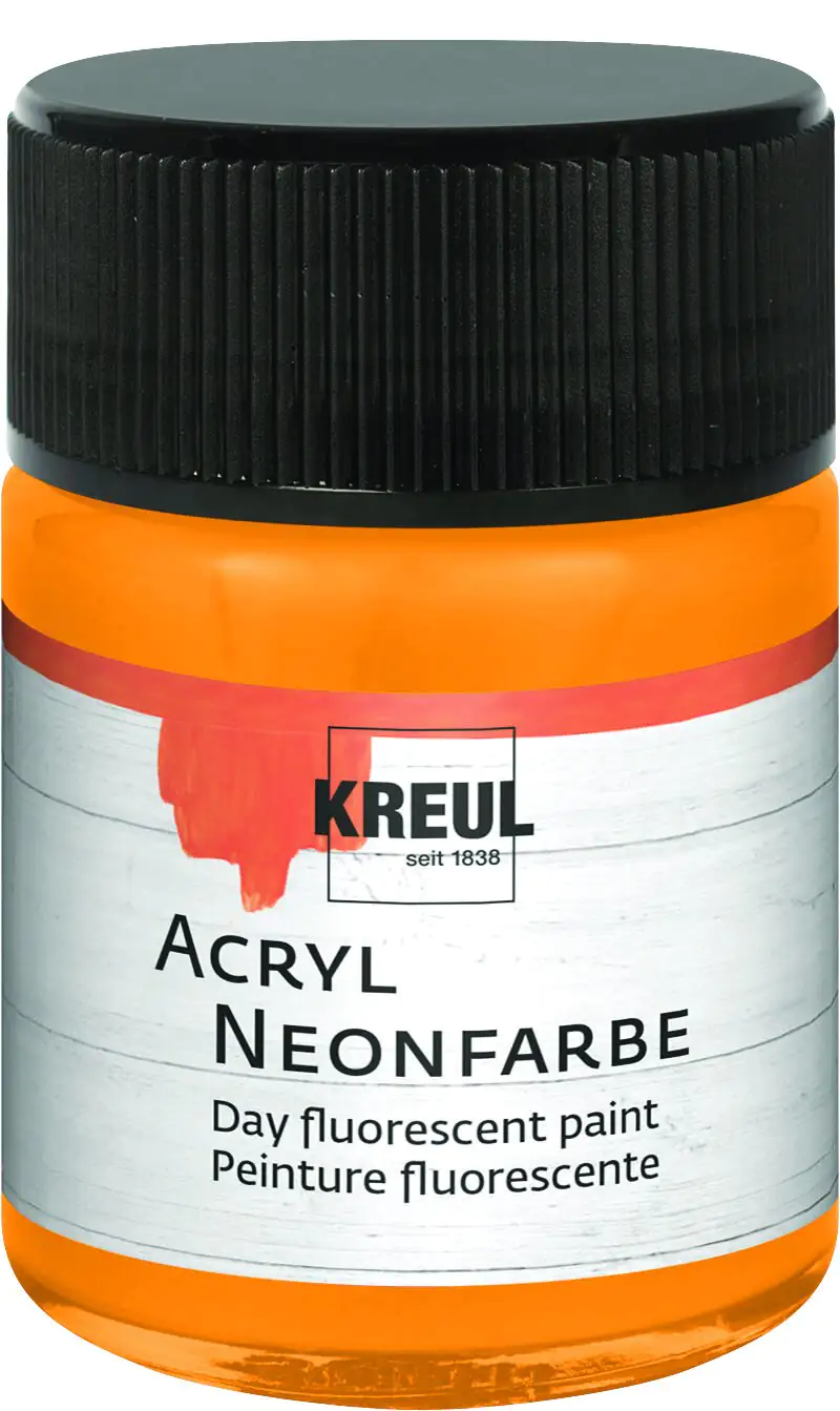 Kreul Acryl Neonfarbe neonorange 50 ml