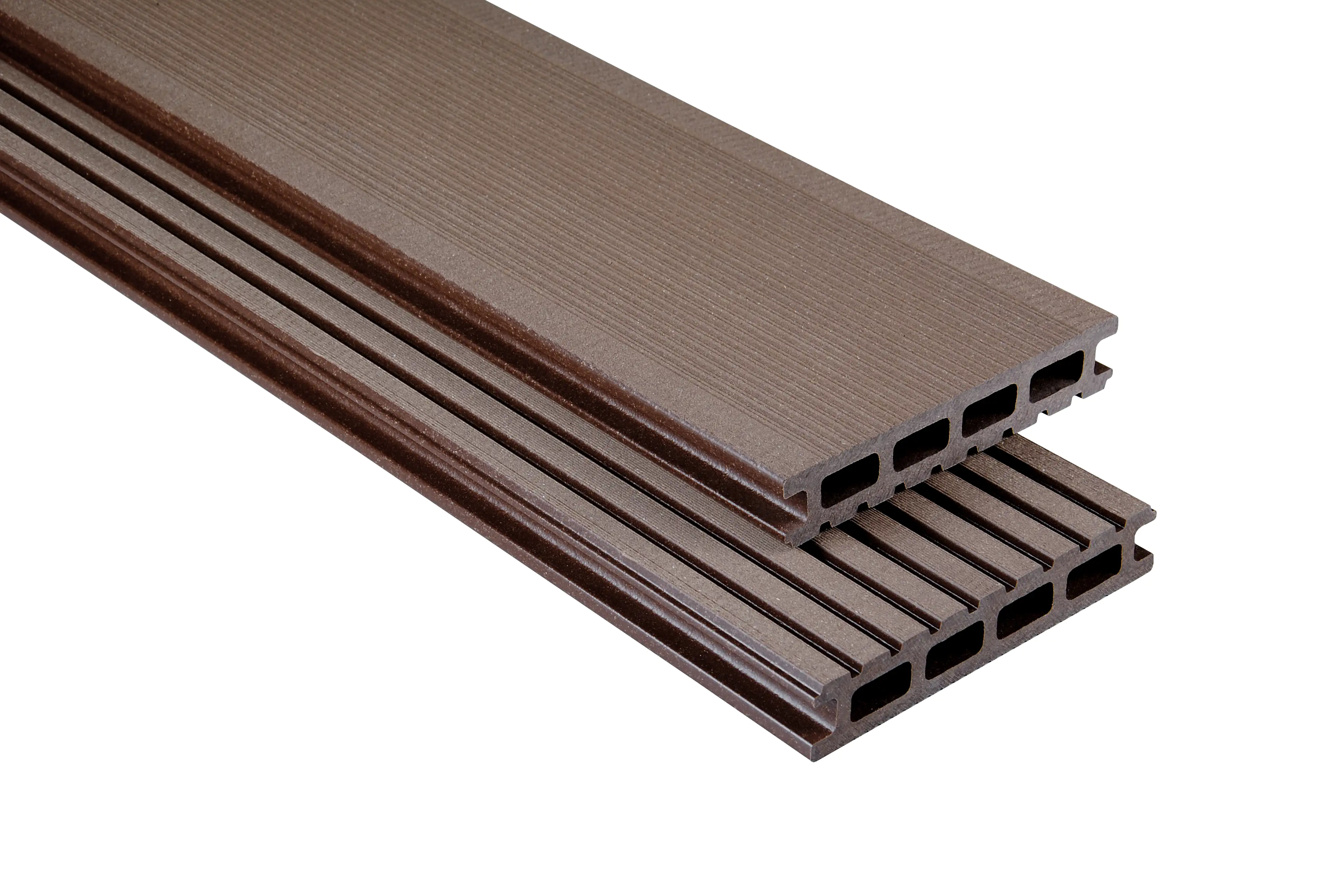 Kovalex Terrassendiele WPC Standard 14,5 x 2,6 cm schoko gebürstet Meterware