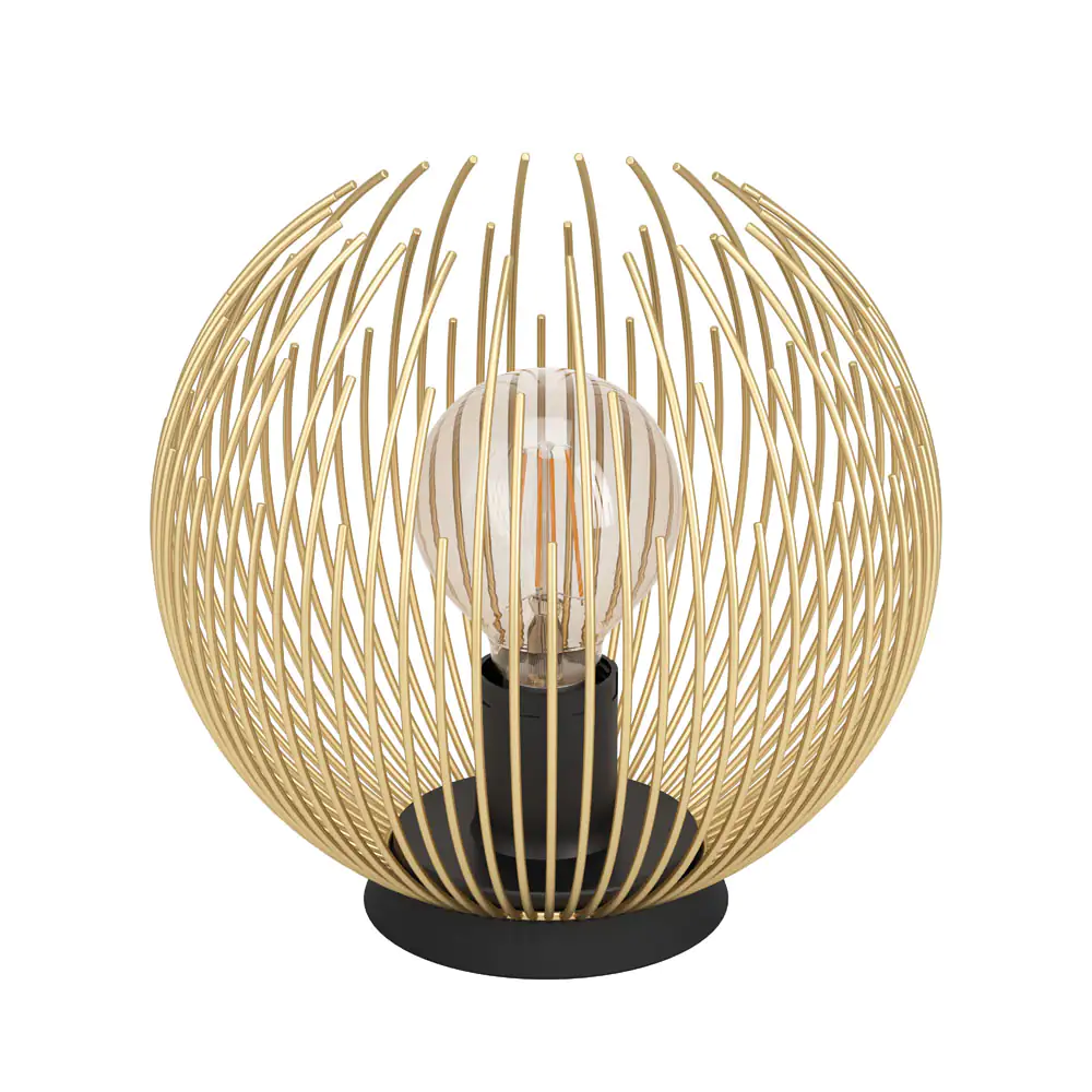 Eglo Tischleuchte Venezuela gold-schwarz Ø 22,5 cm E27, max. 40 W