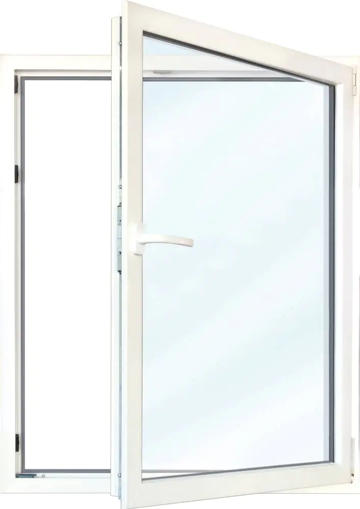 Meeth Fenster 95 x 140 cm DIN links 1 flügelig Dreh-Kipp weiß/ titan