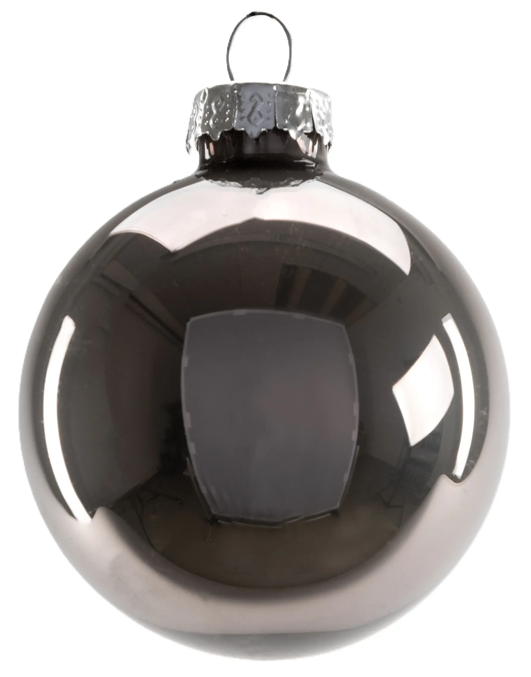 TrendLine Weihnachtskugeln aus Glas Ø 6 cm warmgrau 20 Stück