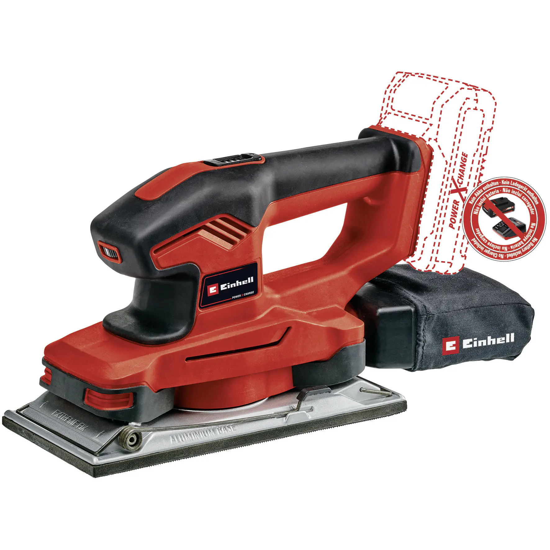 Einhell Akku-Schwingschleifer TE-OS 18/230 Li Solo 18 V