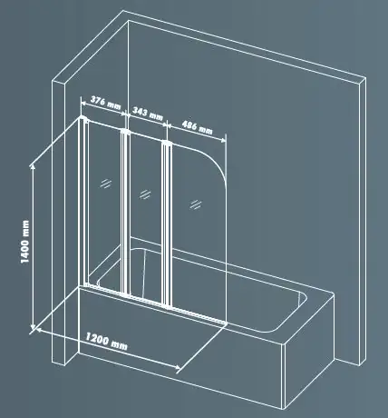 Primaster Badewannenaufsatz Alu Easy4Cool 120 x 140 cm klappbar