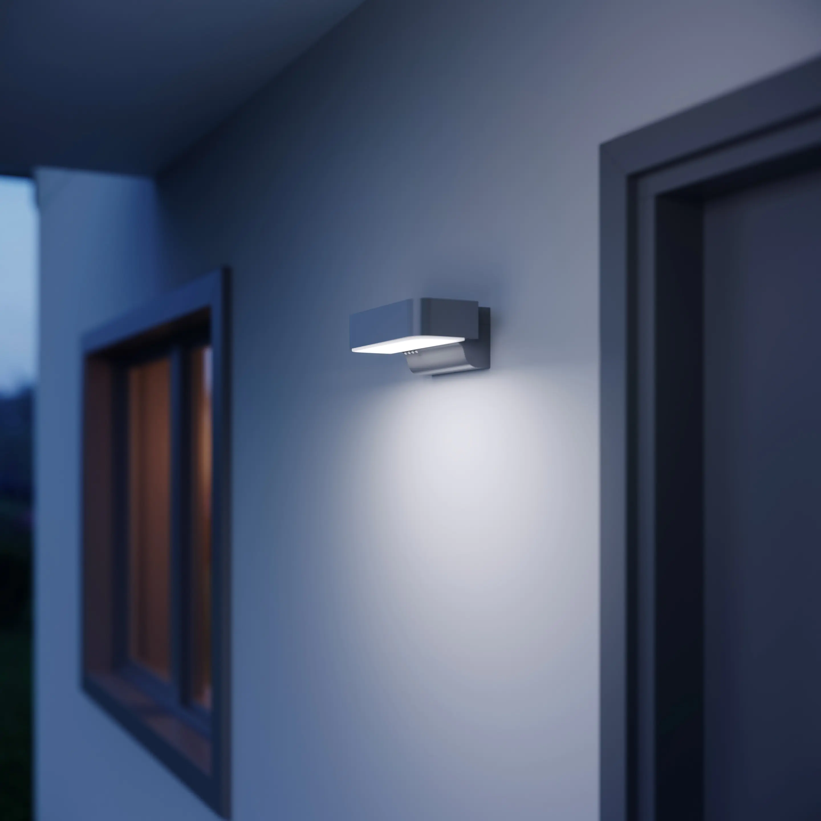 Steinel Außenleuchte L 800 SC Anthrazit mit Bewegungsmelder & Bluetooth