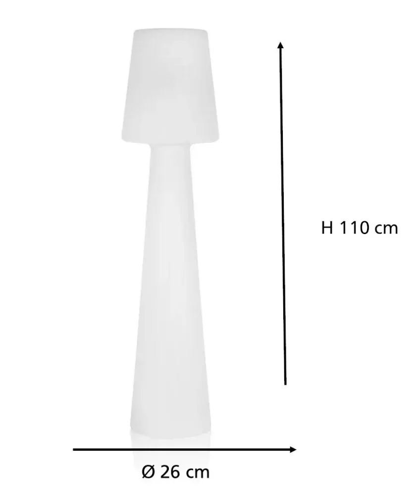Smartwares LED Außen-Stehleuchte IDE-60080 weiß 110 cm TW