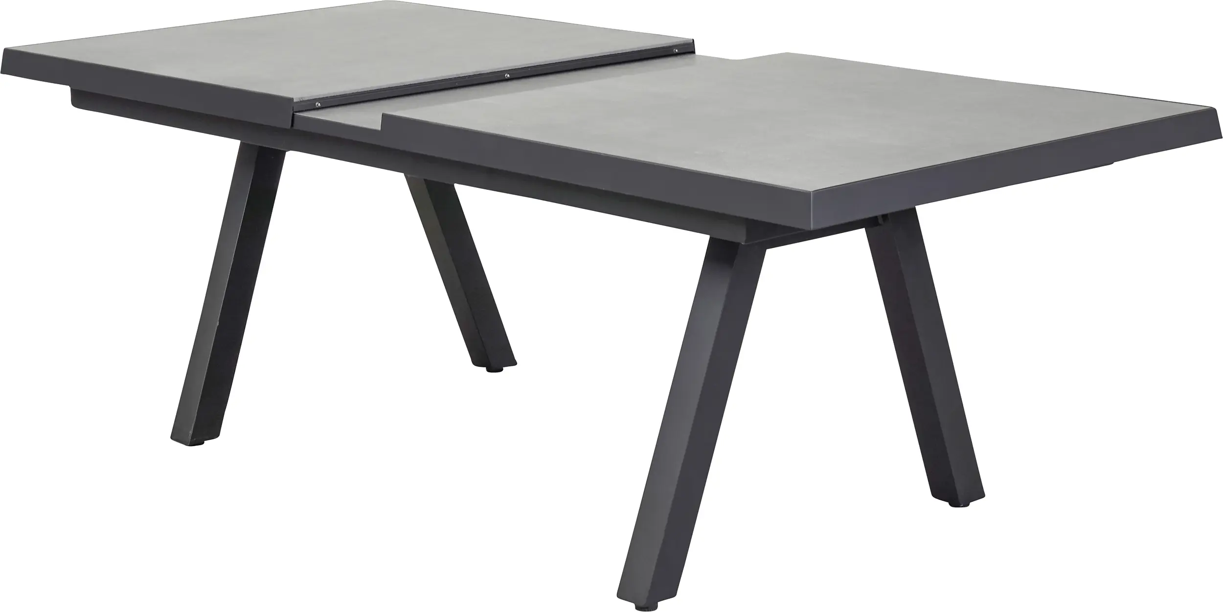 Gartentisch Aluminium Vivera II 200/260 x 100 cm ausziehbar anthrazit