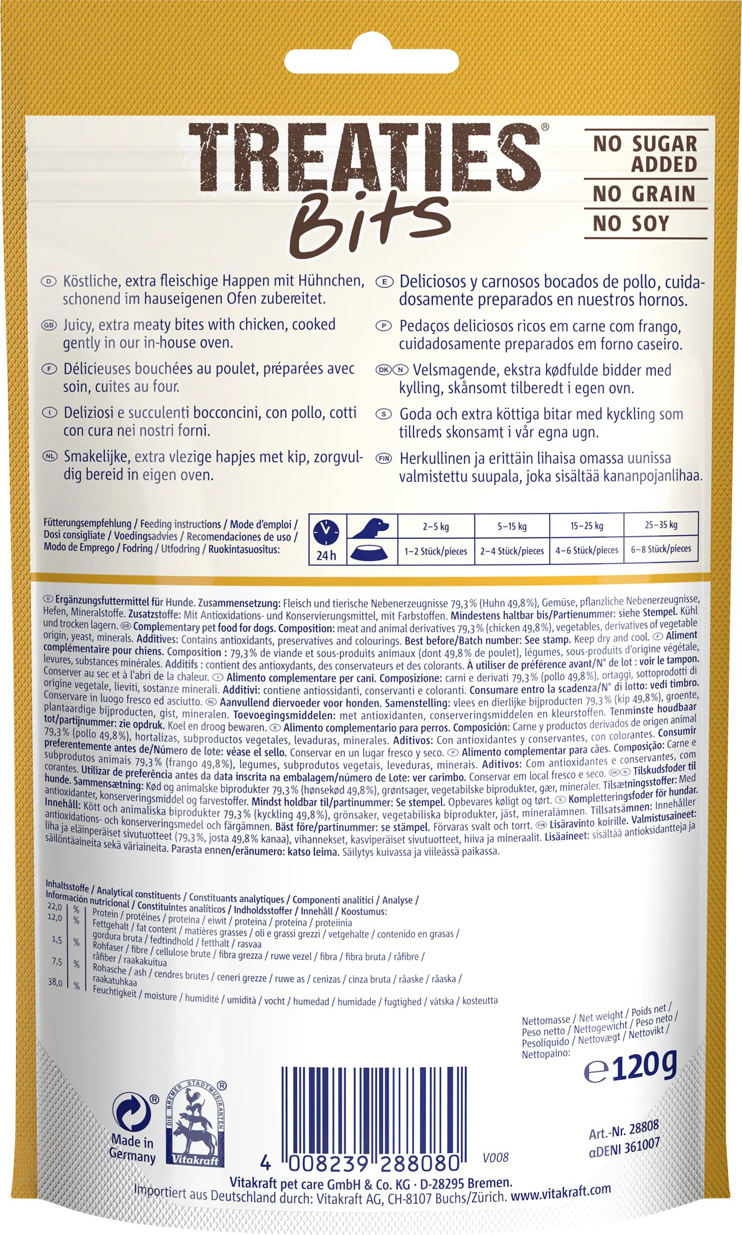 Vitakraft Treaties® Bits Hühnchen 120 g