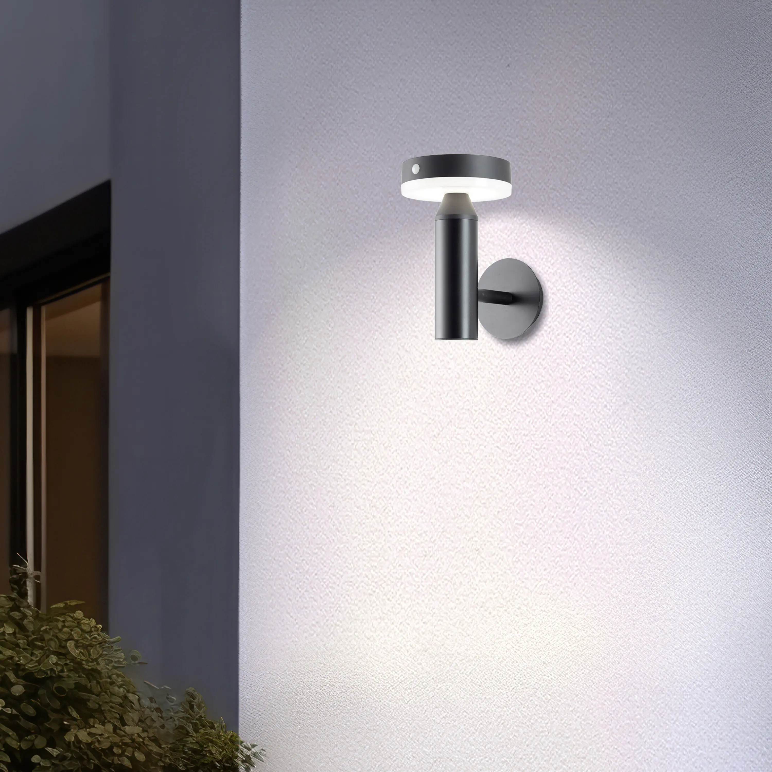 Brilliant Solar-Außenwandleuchte Magua  4W neutralweiß