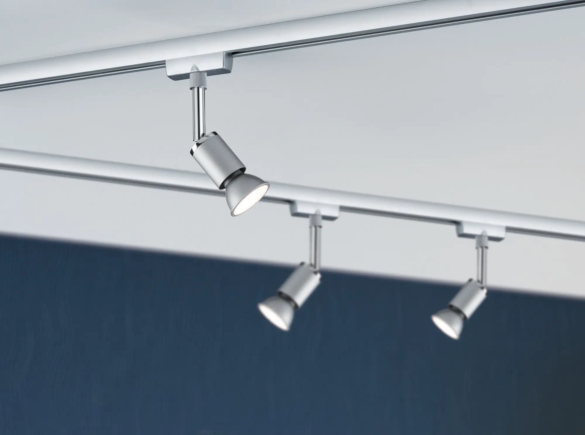 Paulmann URail Schienenspot Cover chrom-matt 14 cm GU10 10 W dimmbar