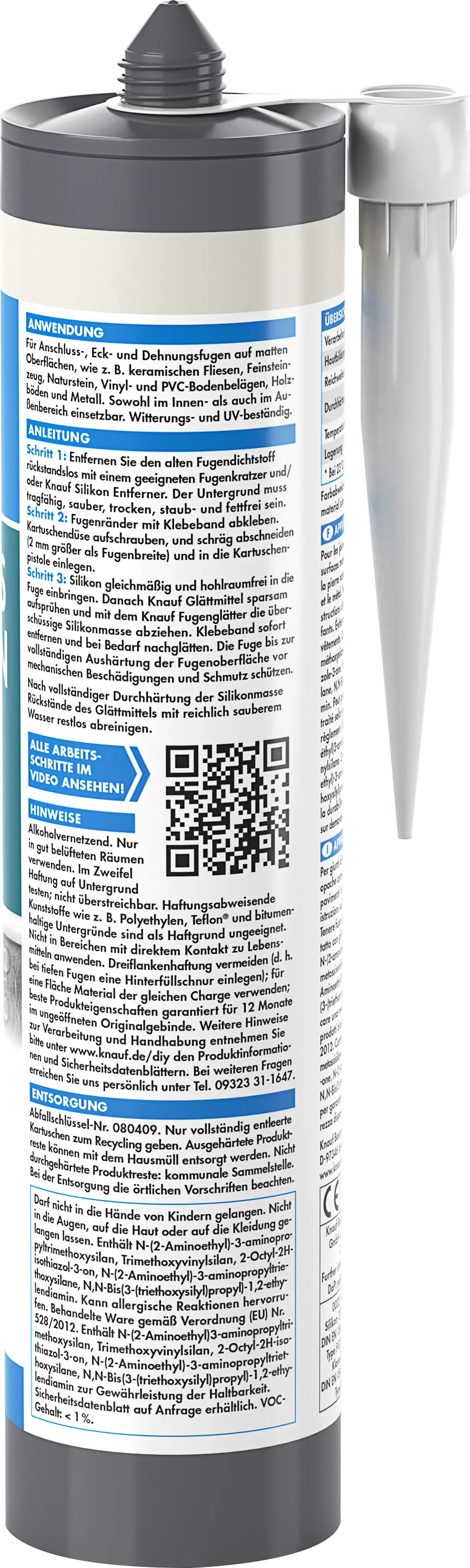 Knauf Mattes Silikon manhattan 300 ml