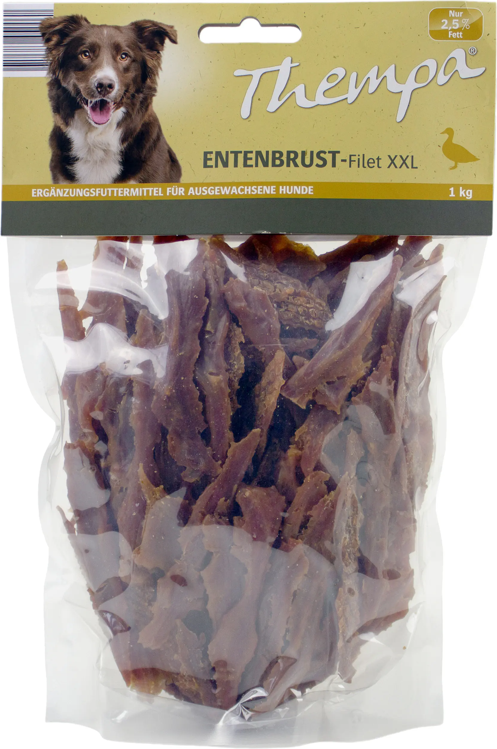 Thempa Hundesnacks Entenbrustfilets XXL 1 kg