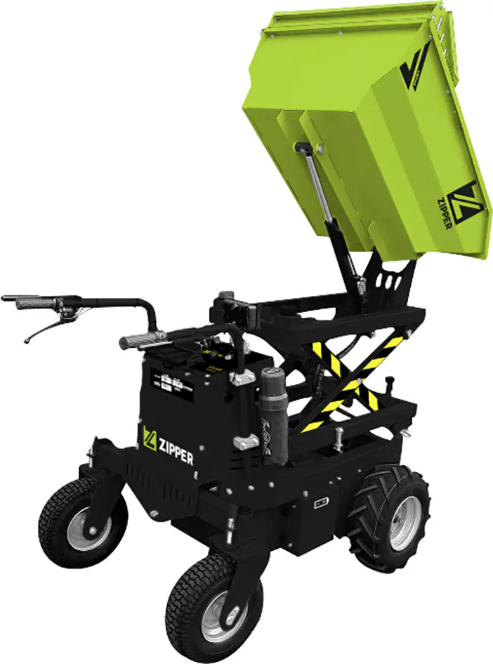 Zipper Elektro-Rad-Dumper ZI-ED600HKS mit Scherenhubfunktion
