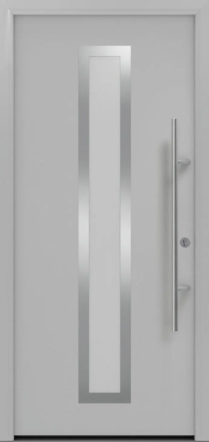 EcoStar Haustür ISOPRO Secur IPS 700S RC2 weißaluminium 110 x 210 cm