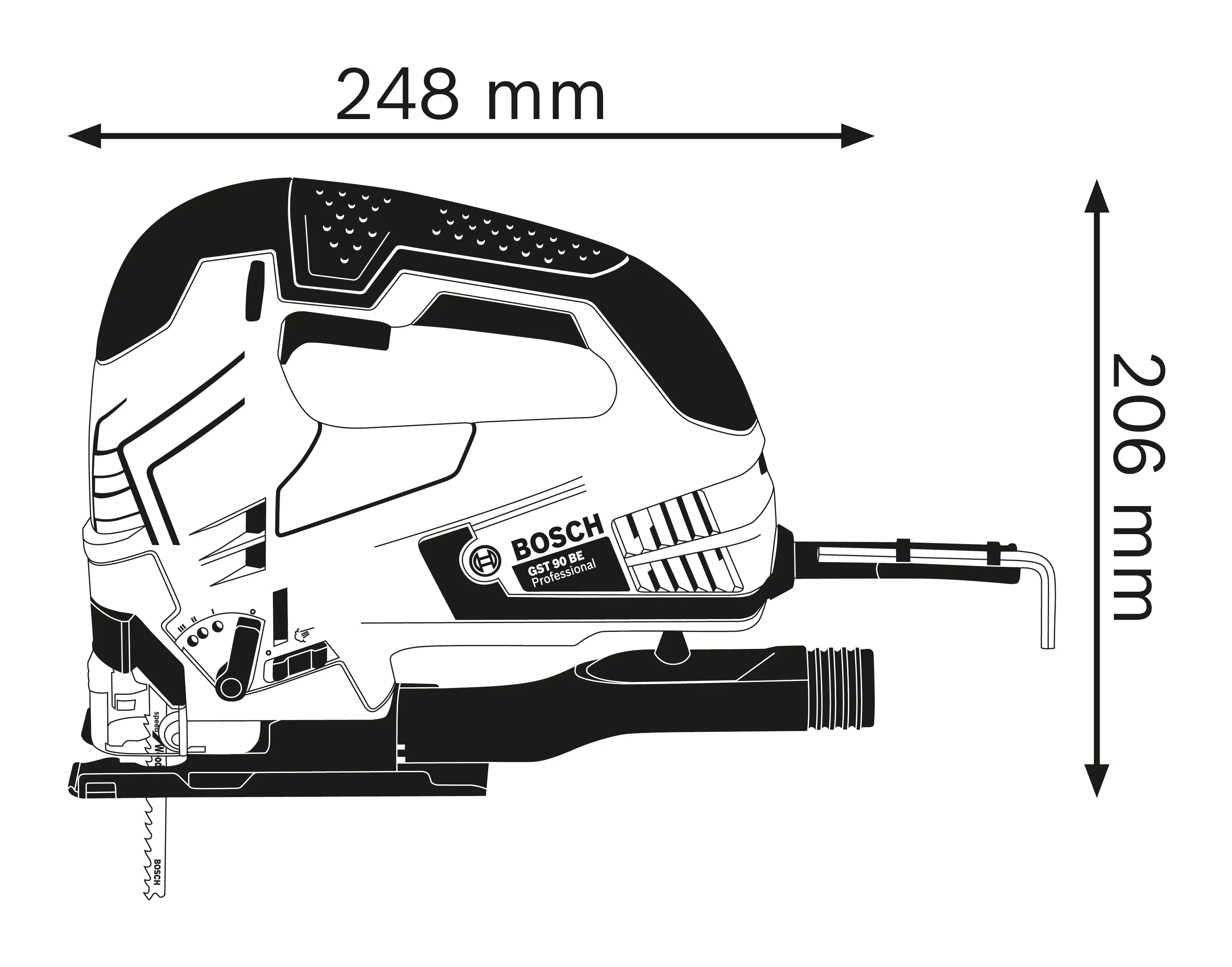 Bosch Professional Stichsäge GST 90 BE