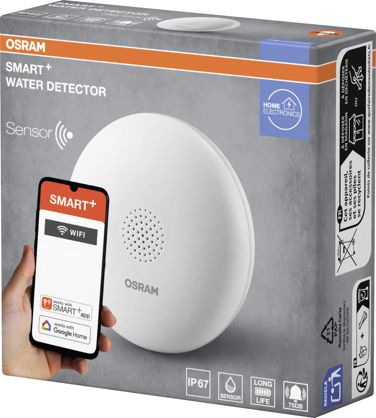 Osram Wassermelder Smart+ Sensor WiFi weiß