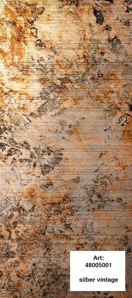 alfer Design-Platte Struktur 1000 x 600 mm PVC (Kunststoff) glatt silber