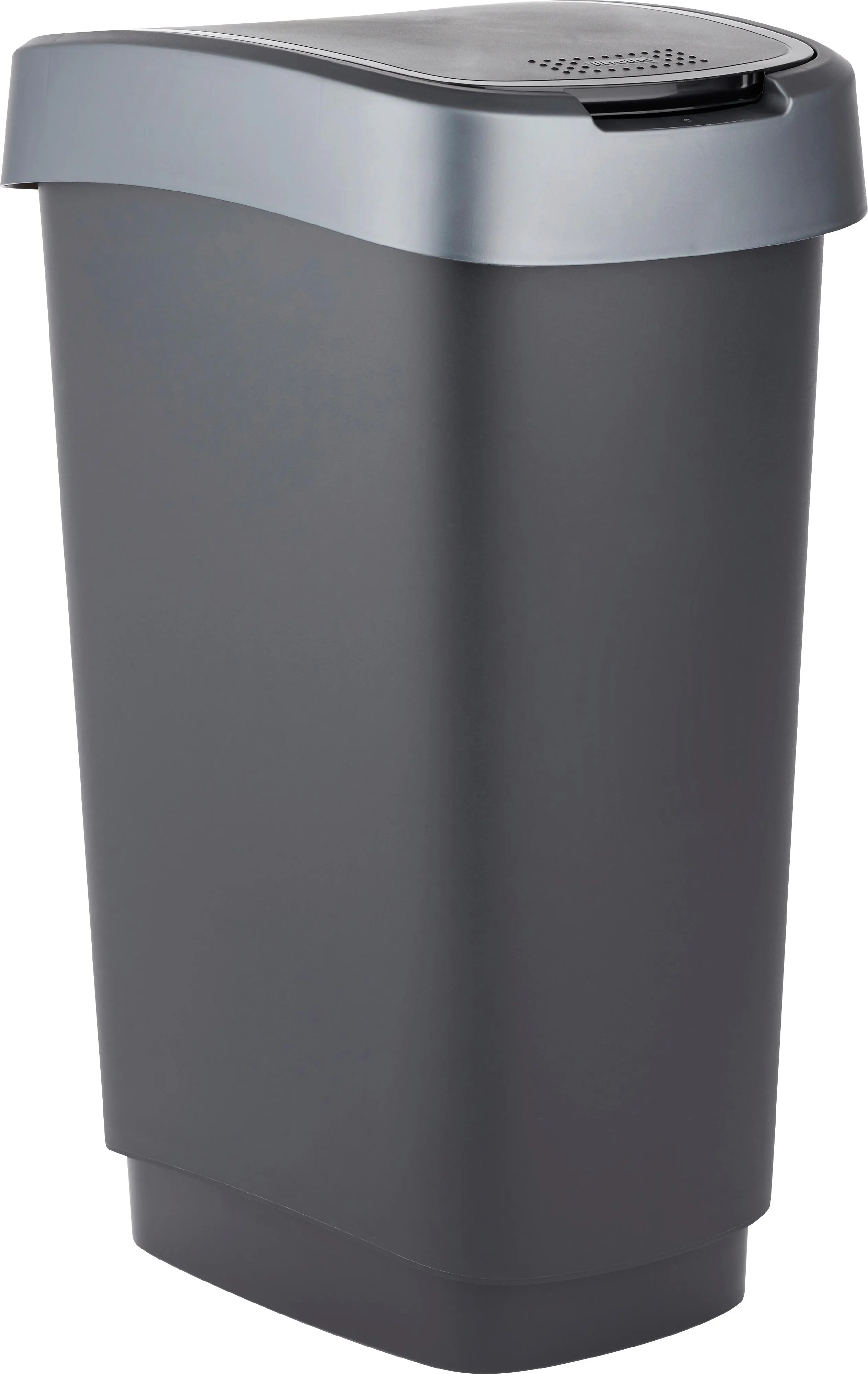 Rotho Swingeimer Twist 50 L schwarz silber