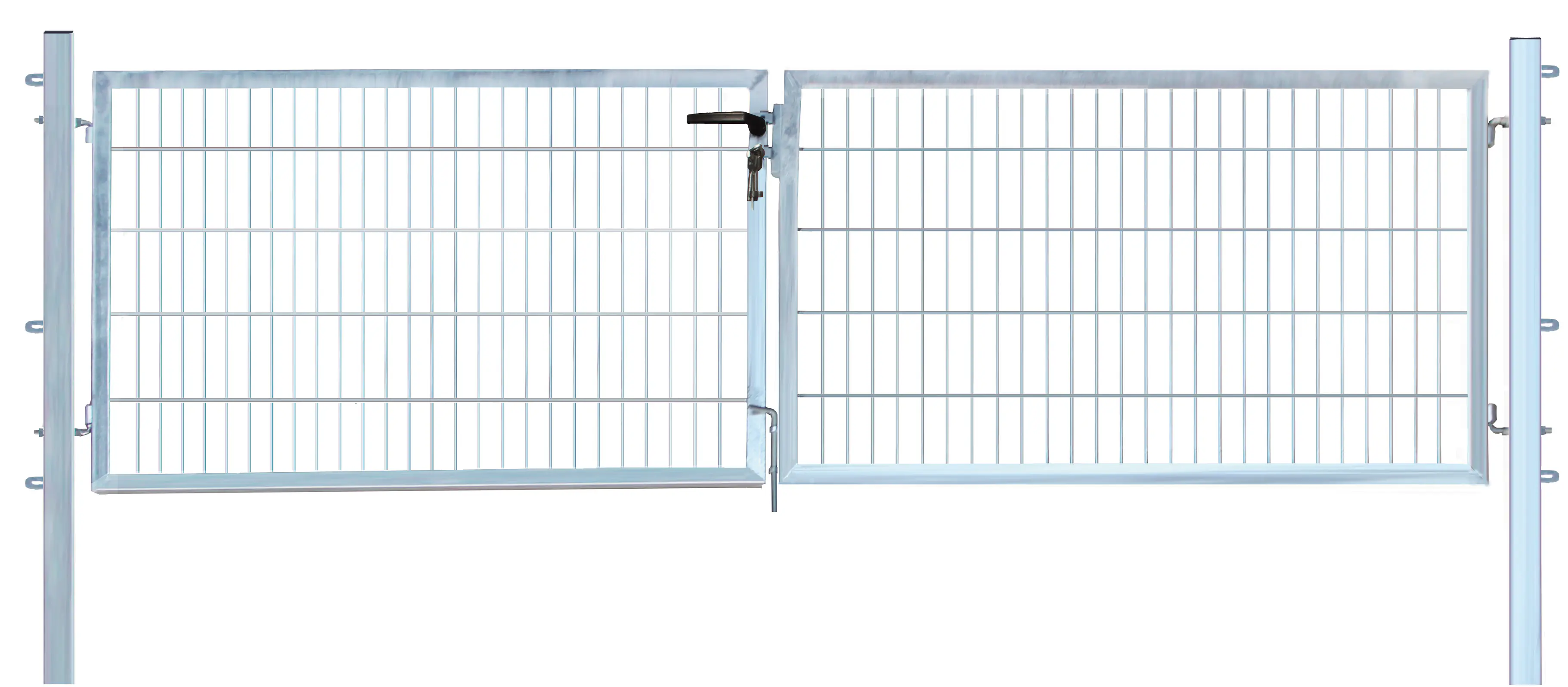 Floraworld Gartentor doppelflügelig Comfort 300 x 100 cm feuerverzinkt