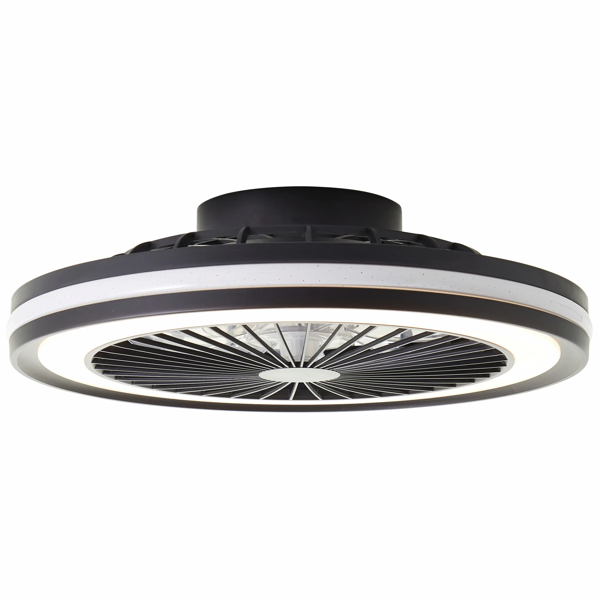 Brilliant LED Deckenventilator Palmero Ø 46,5 cm 40 W schwarz