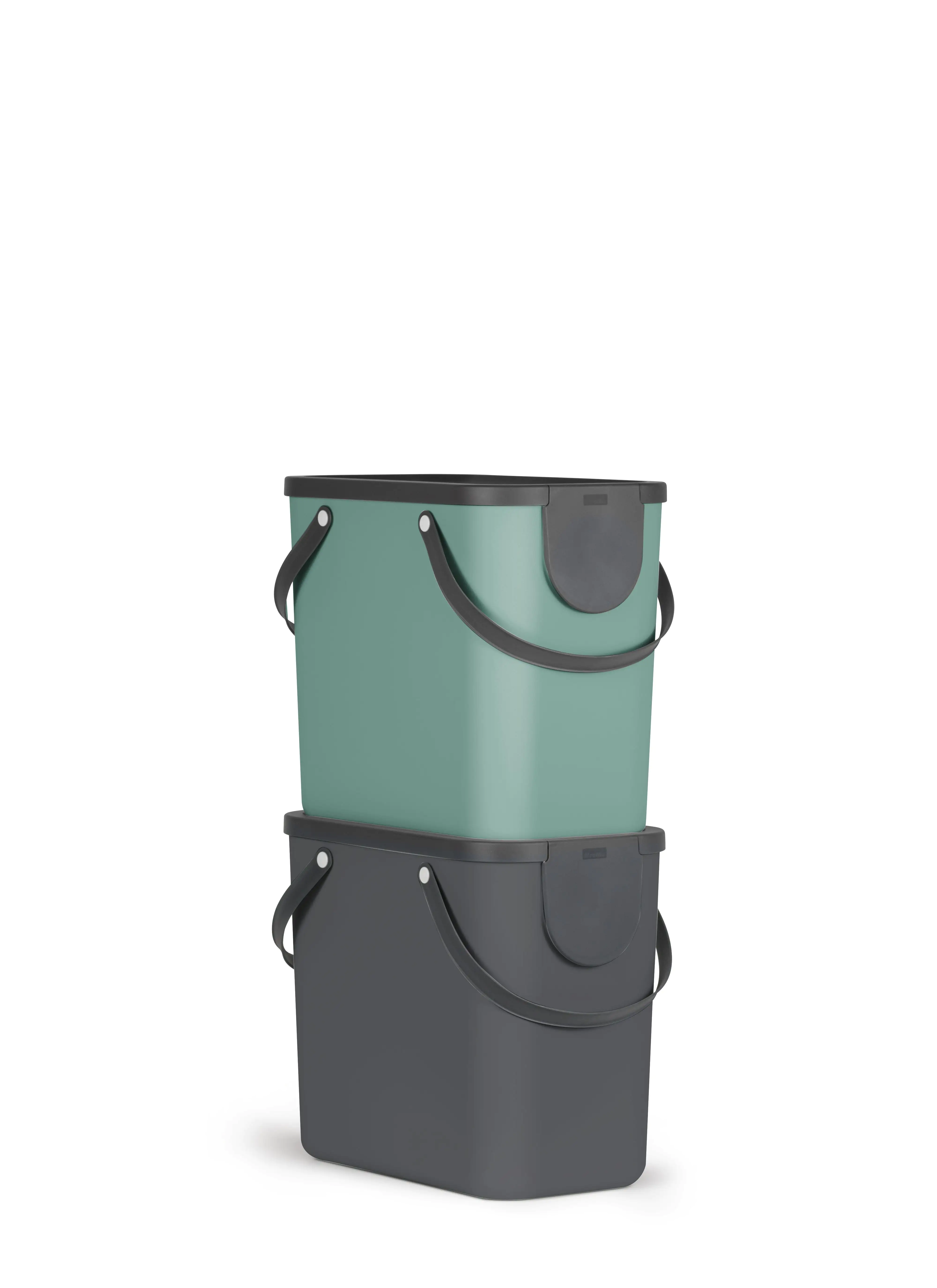 Rotho Mülltrennungssystem Albula 25 L mistletoe green Recyclingbehälter