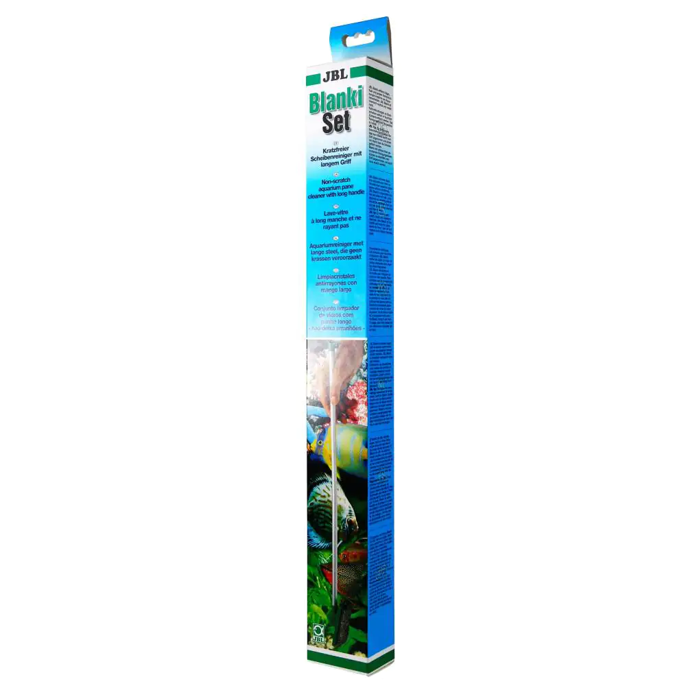 JBL Blanki Set Kratzfreier Aquarien-Scheibenreiniger mit Stiel