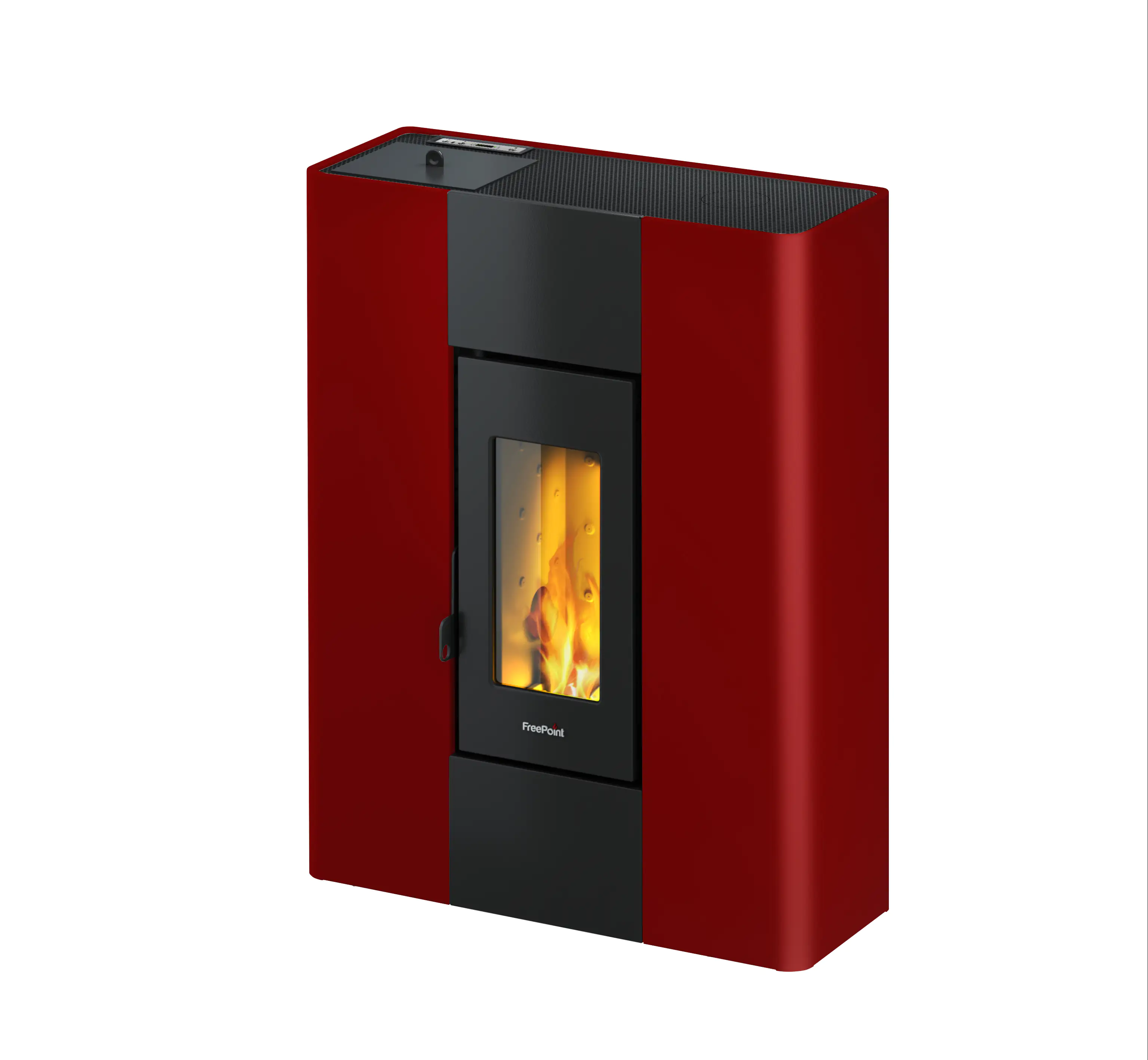 FreePoint Pelletofen Roxy bordeaux schwarz bordeaux bis 7 kW Heizleistung