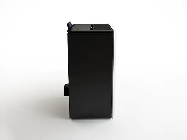 FreePoint Pelletofen VEGA Stahl10,5 kWschwarz-weiß