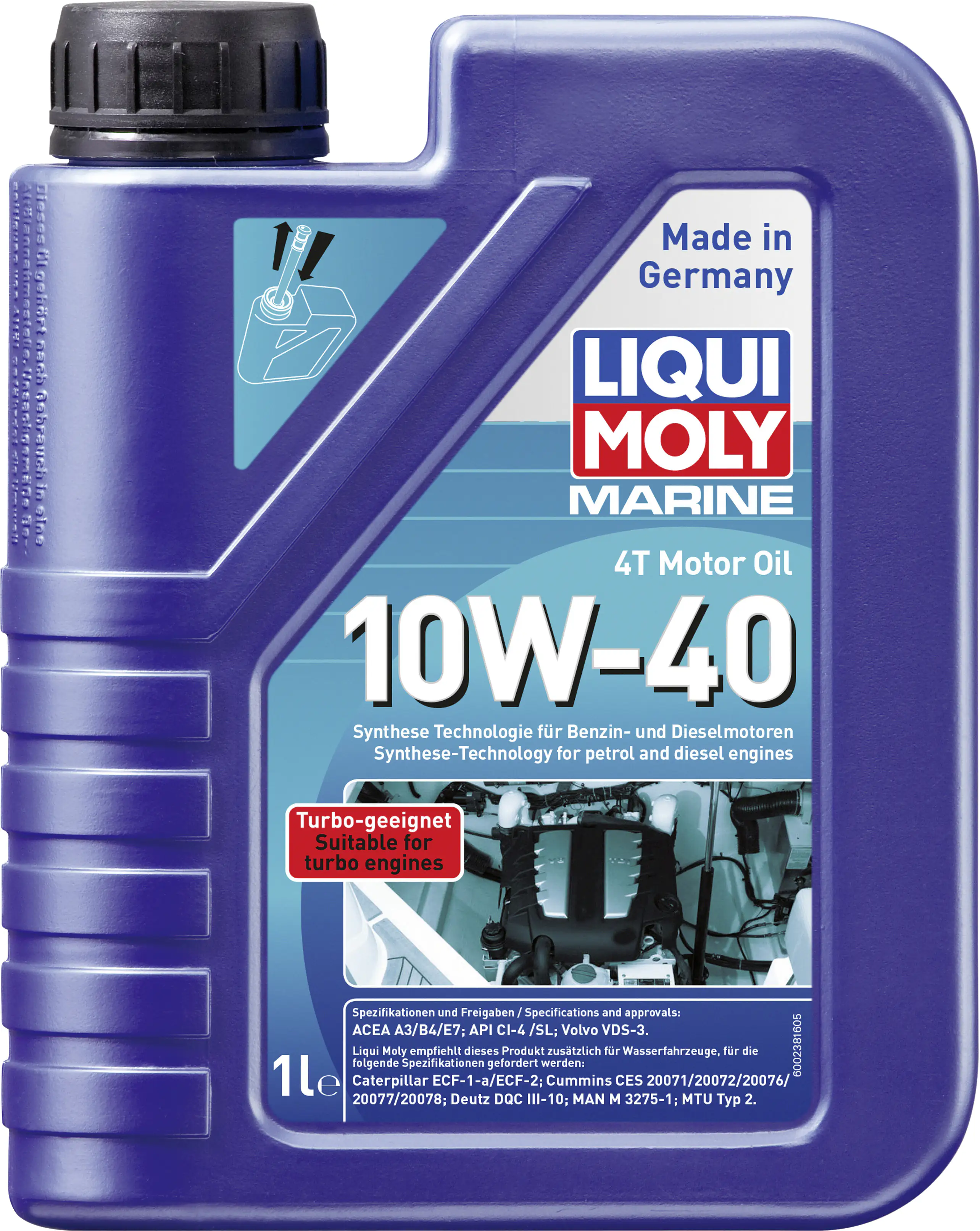Liqui Moly 4-Takt Marine Motoröl 10W-40 1 L