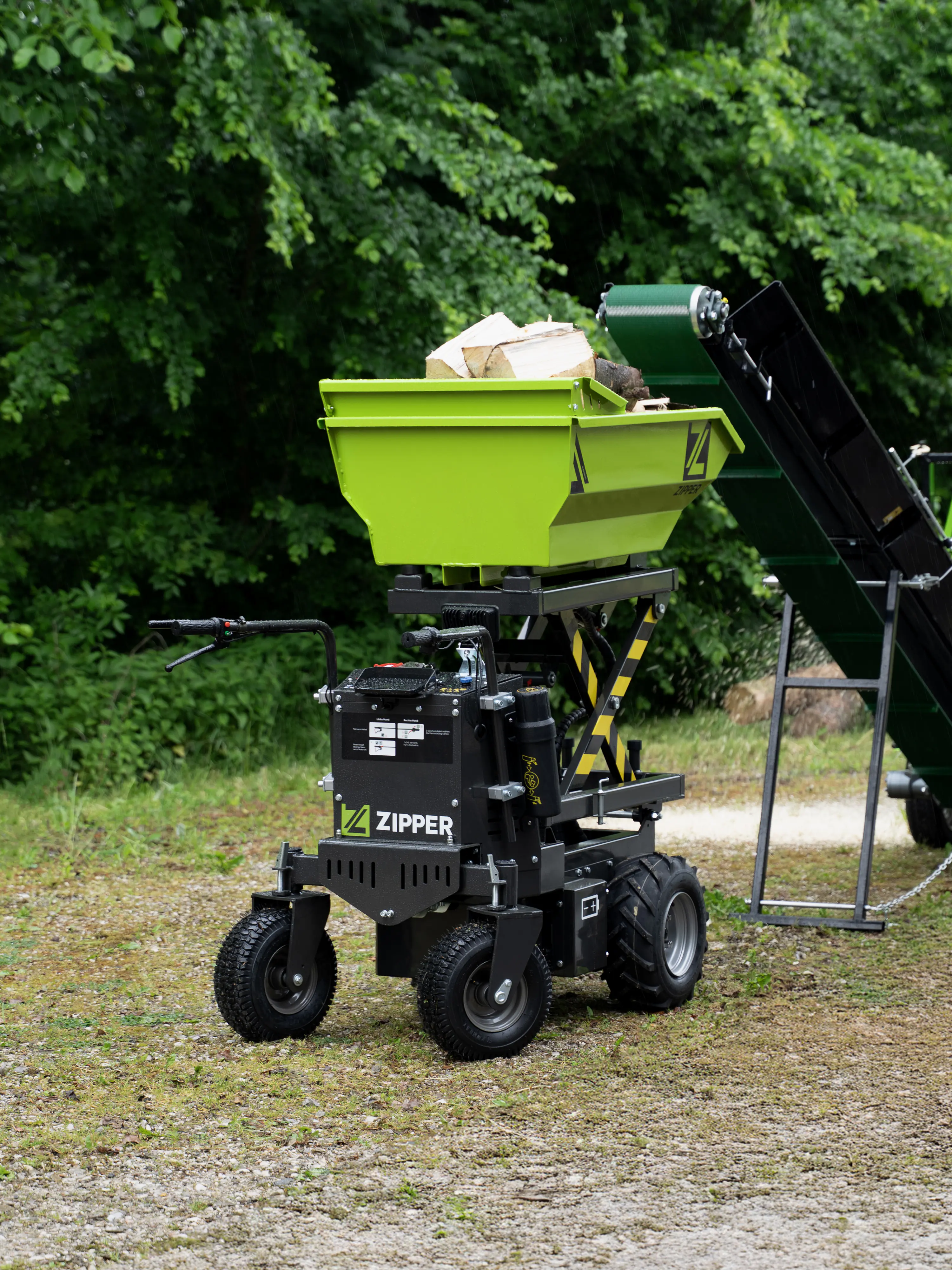 Zipper Elektro-Rad-Dumper ZI-ED600HKS mit Scherenhubfunktion