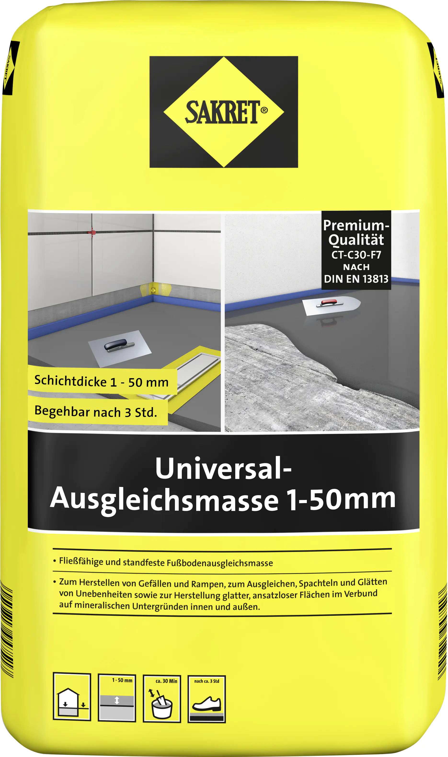 SAKRET Universal-Ausgleichsmasse 1-50 mm 10 kg