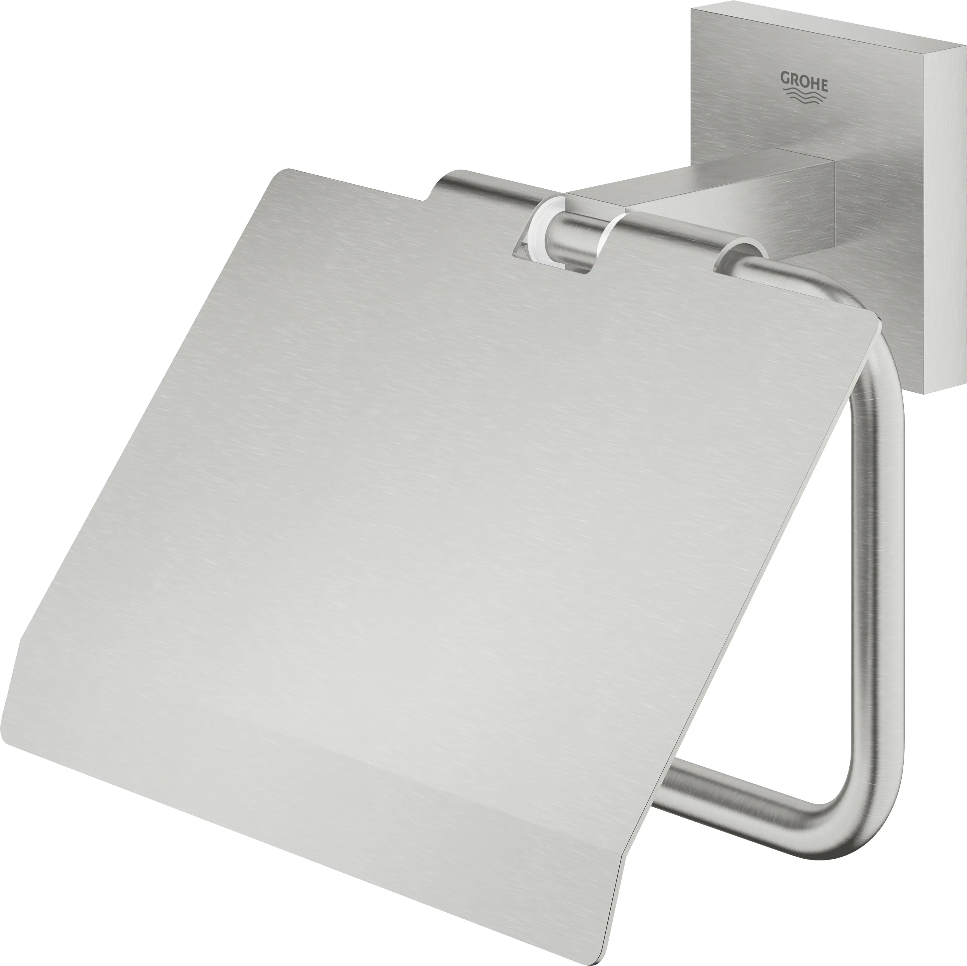 Grohe Start Cube WC-Papierhalter supersteel klebbar