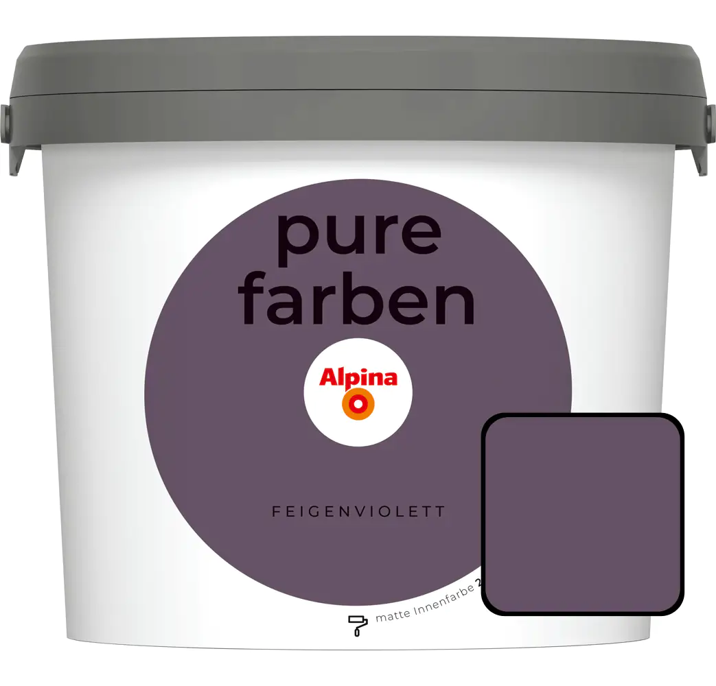Alpina Pure Farben Wandfarbe feigenviolett 2,5 L