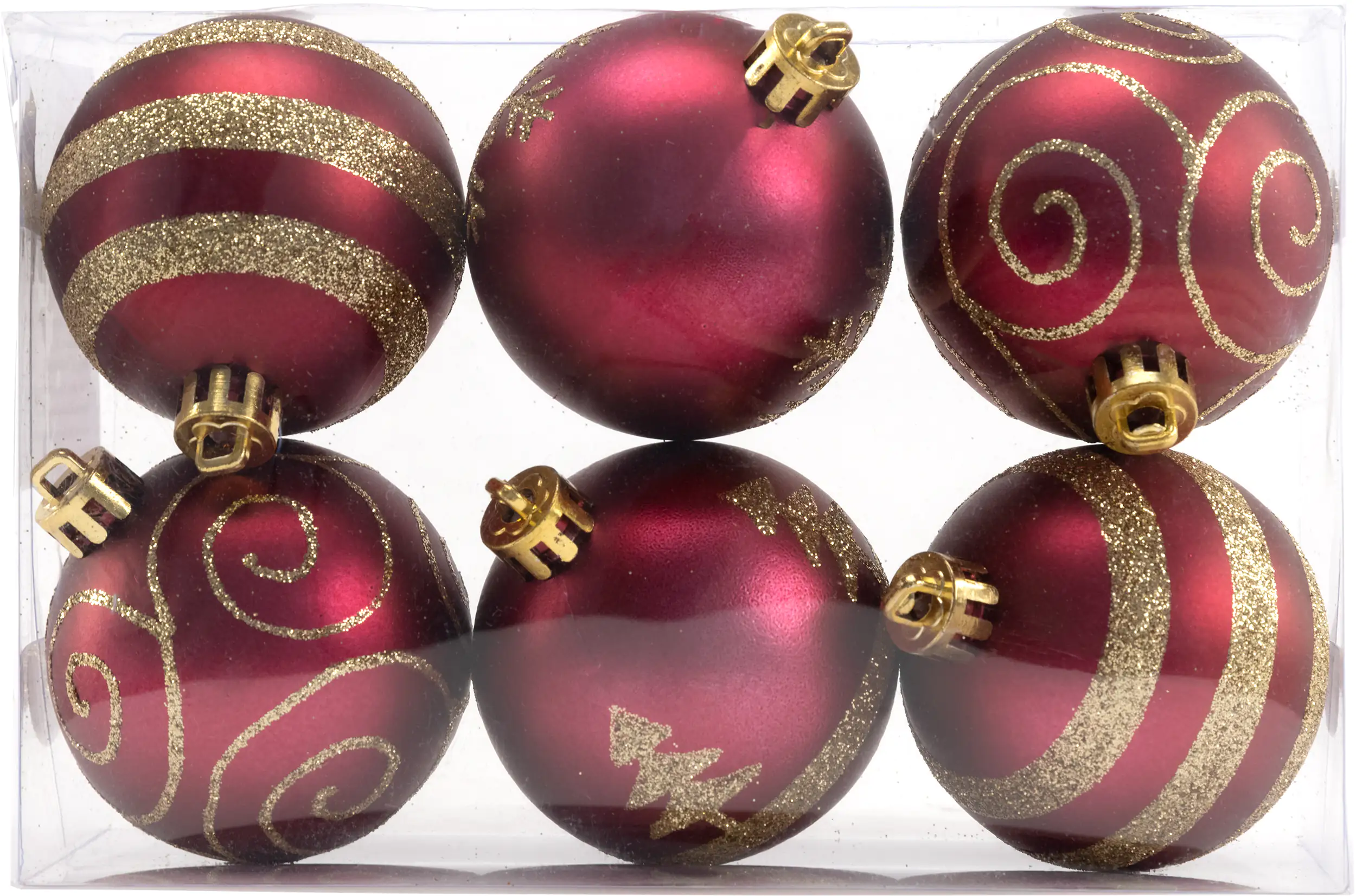 TrendLine Weihnachtskugeln bruchfest, langlebig Ø 6 cm magnolienrosa 6 Stück