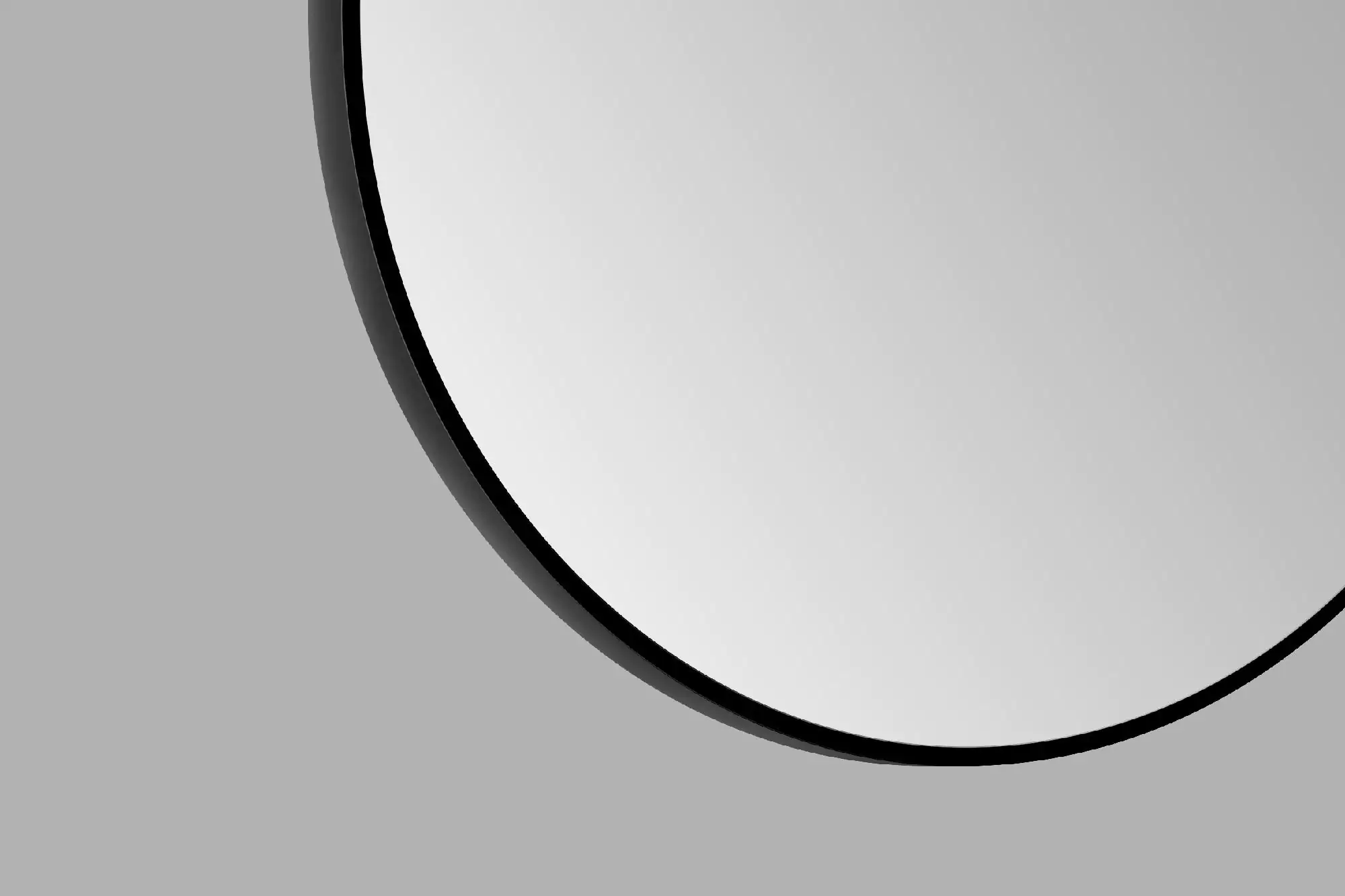 DSK Design Spiegel Silver Globo Ø100 cm, schwarz