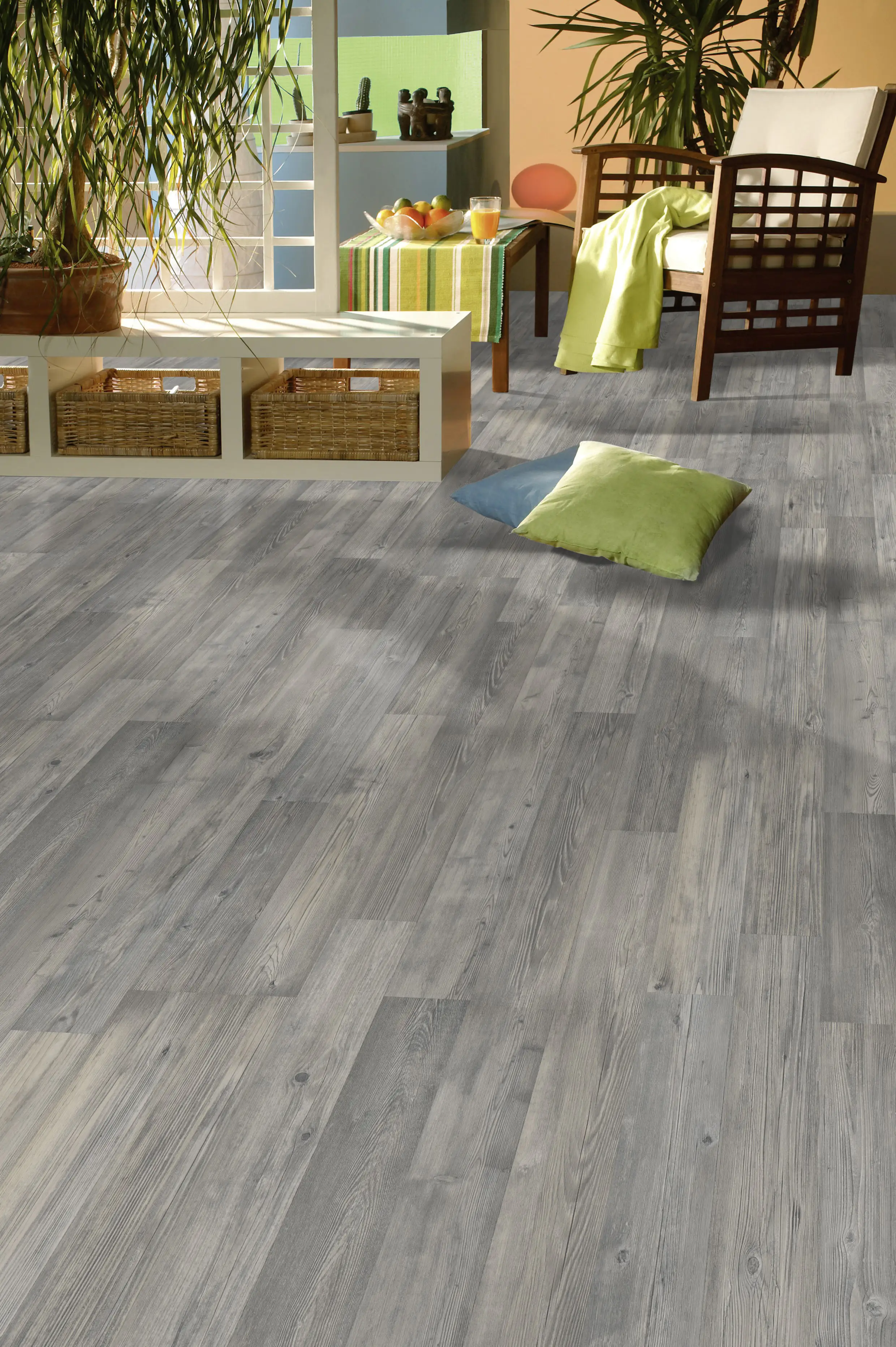 Classen Laminat Edition 7 128,6 x 19,4 cm 7 mm Seekiefer grau 2-Stab
