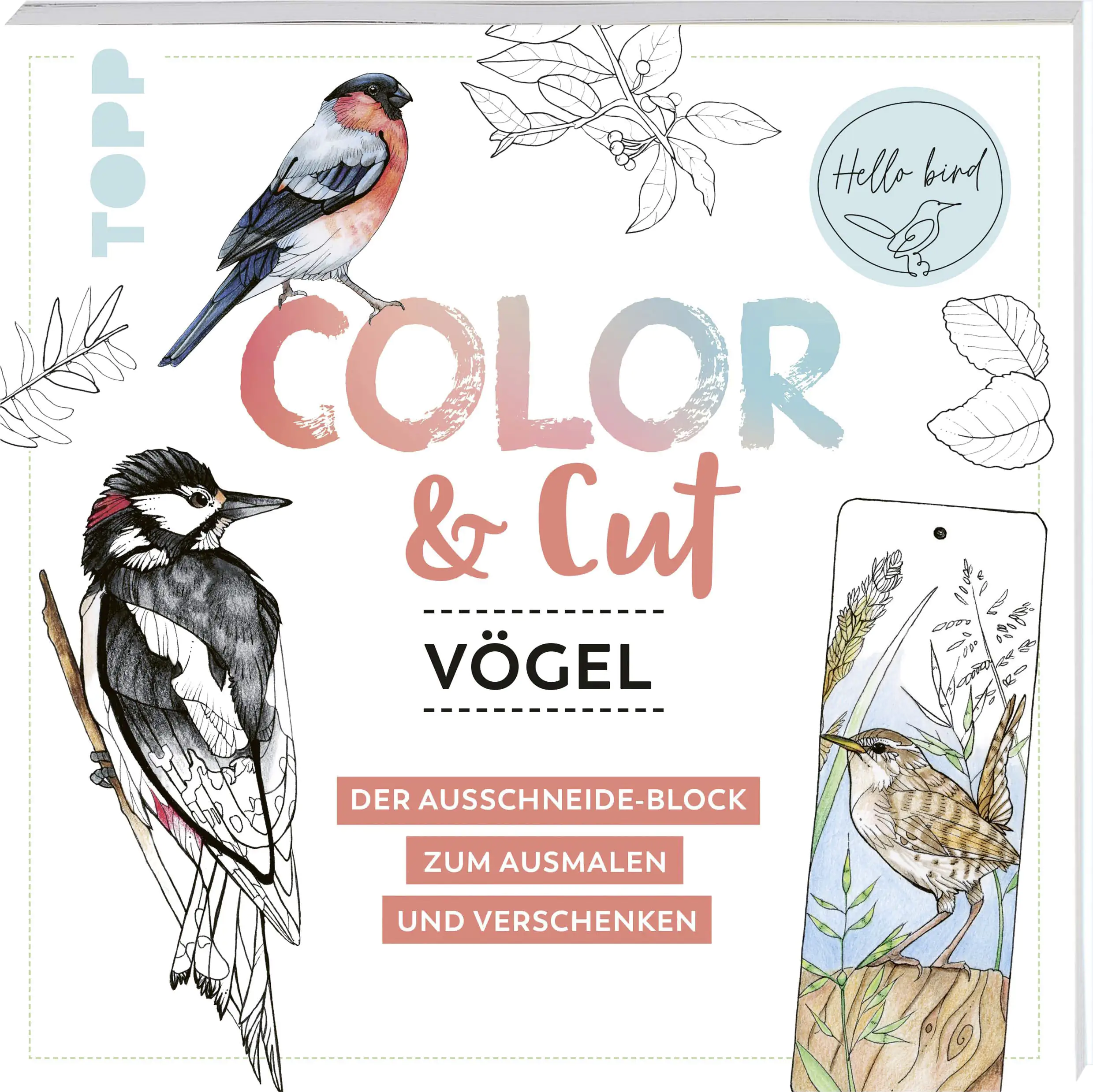 Malbuch Color & Cut - Vögel