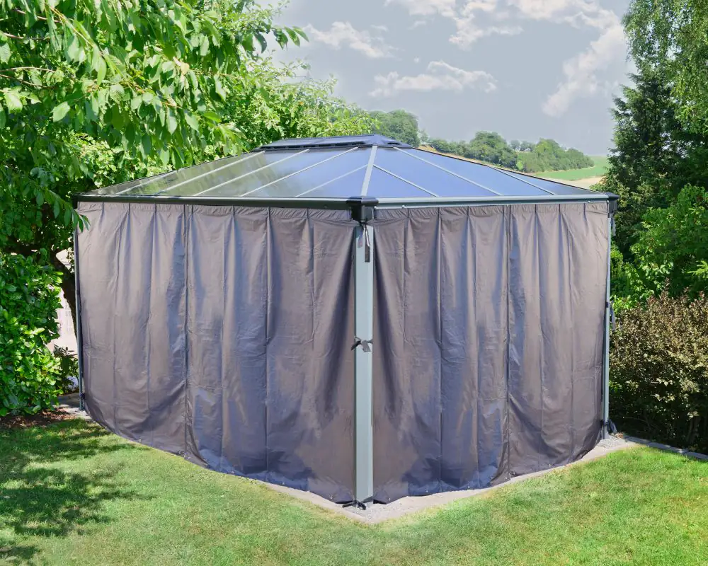 Canopia Vorhang-Set für Pavillon Martinique 420 x 217 cm, grau