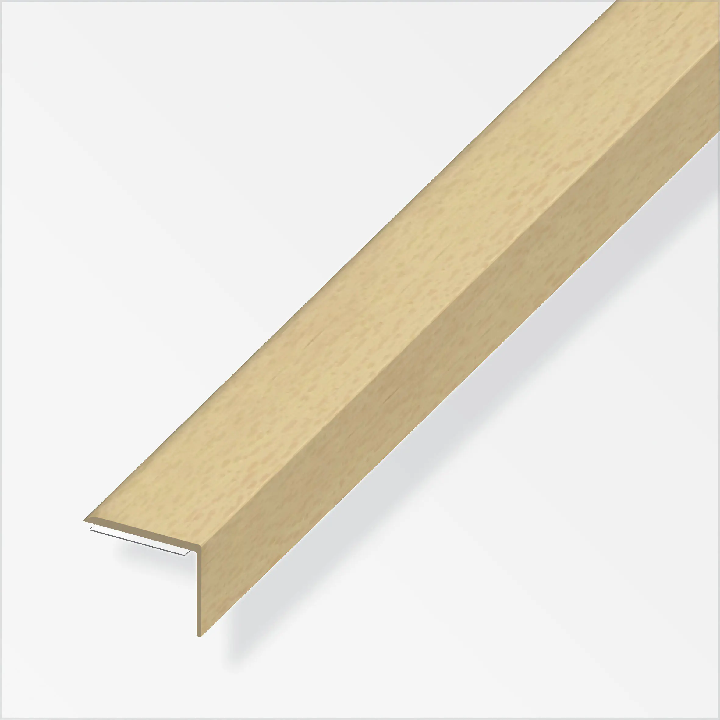 alfer Winkel-Abschluss-Profil 2 m, 25 x 18 mm PVC (Kunststoff) glatt buche