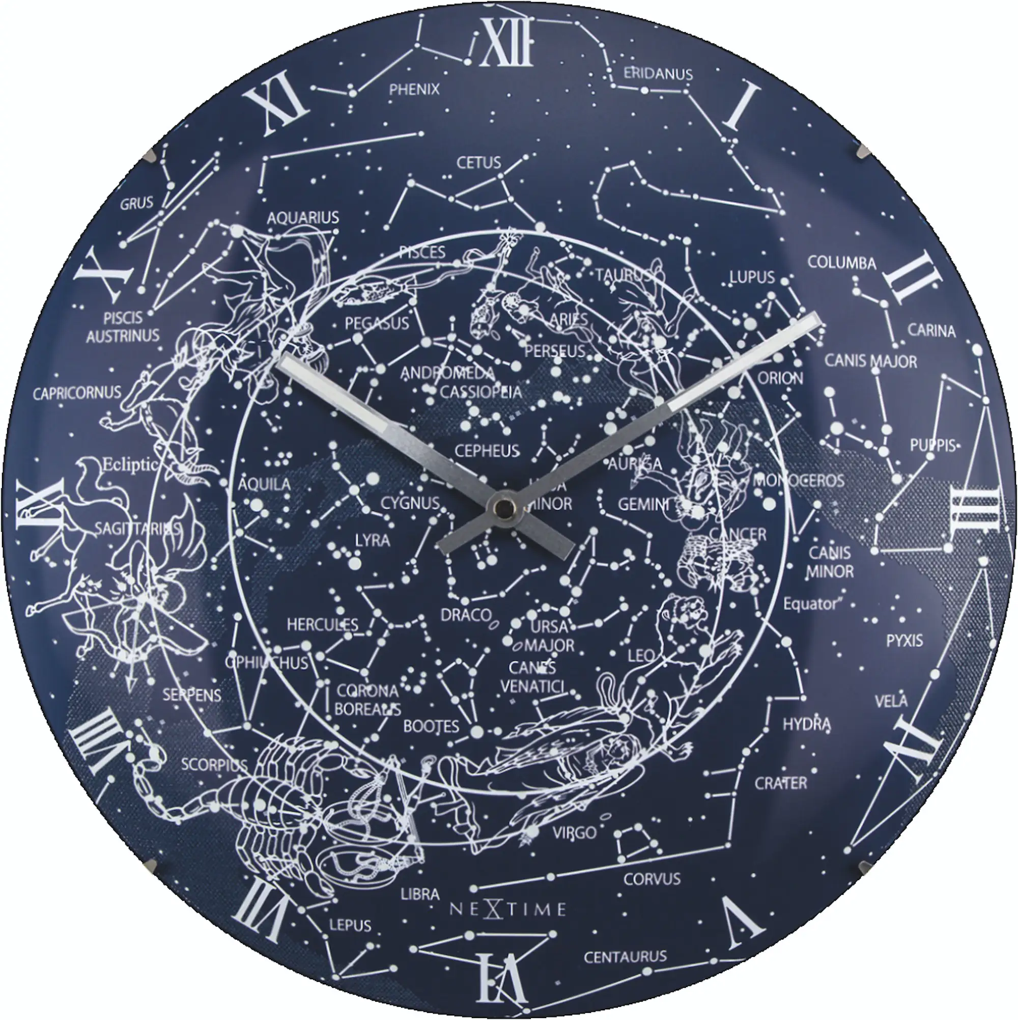 Nextime Wanduhr Milky Way Dome Ø 35 cm