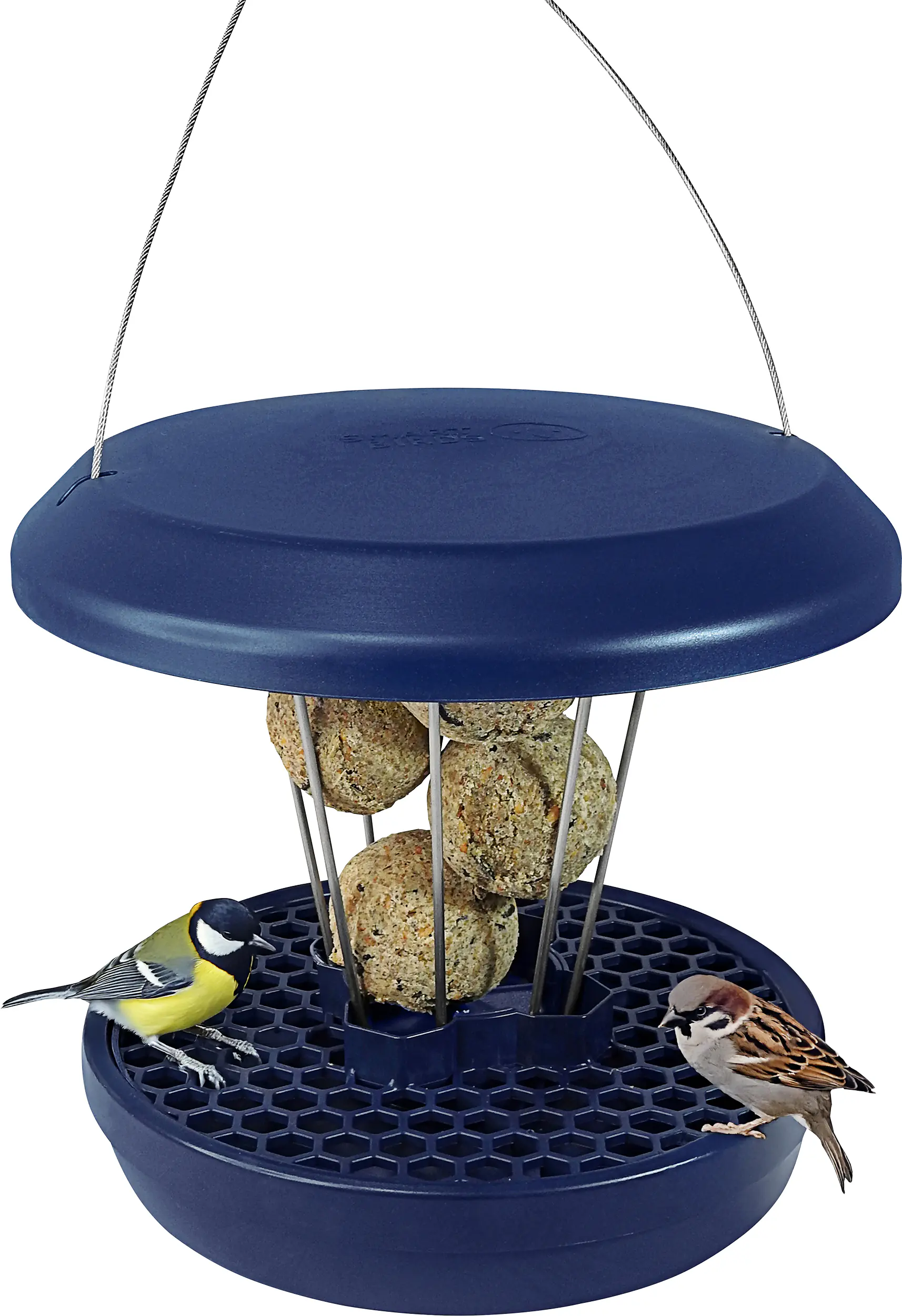 Swissinno Vogelfutterhaus Lucerne 25 x 25 x 22 cm indigo