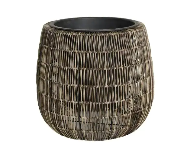 TrendLine Polyrattan Pflanztopf Ø 45 x 40 cm braun