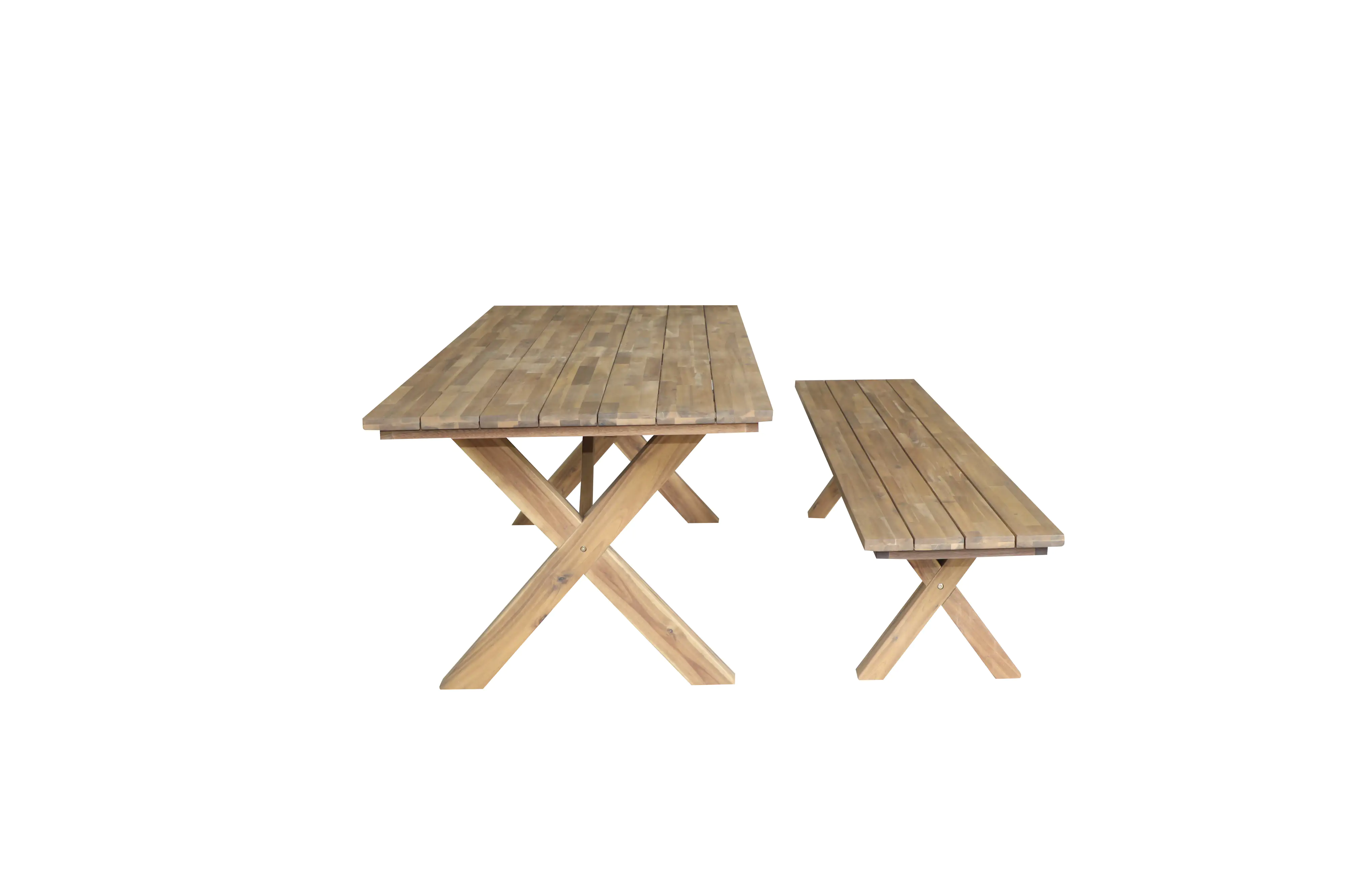 Primaster Gartentisch Manila Holz 220 x 90 x 75 cm
