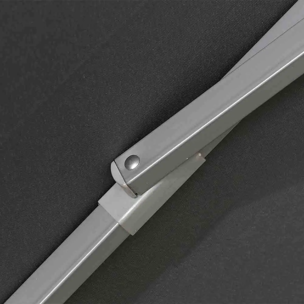 Siena Garden Sonnenschirm Push Pro silber-grau Ø 300 cm